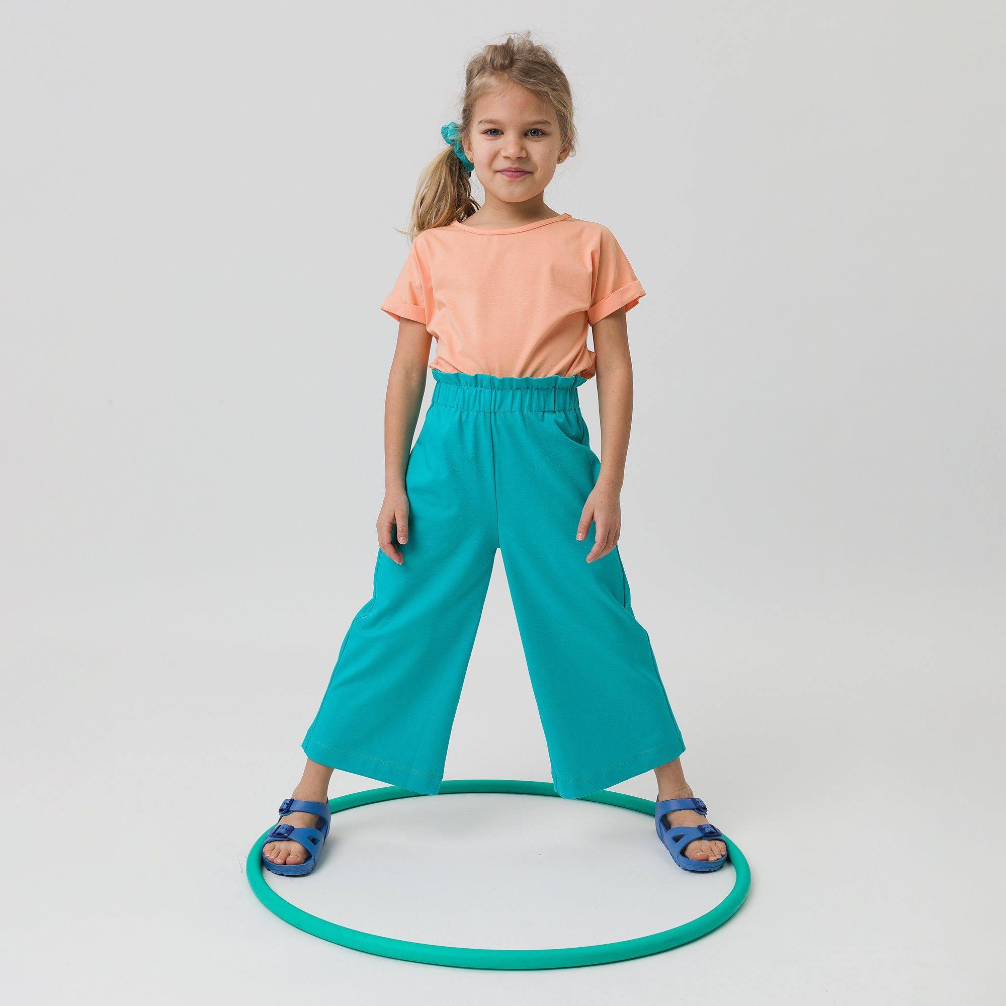 Turquoise culotte trousers