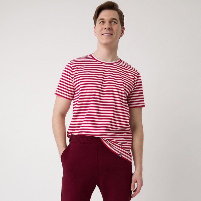 Red stripes T-shirt Men