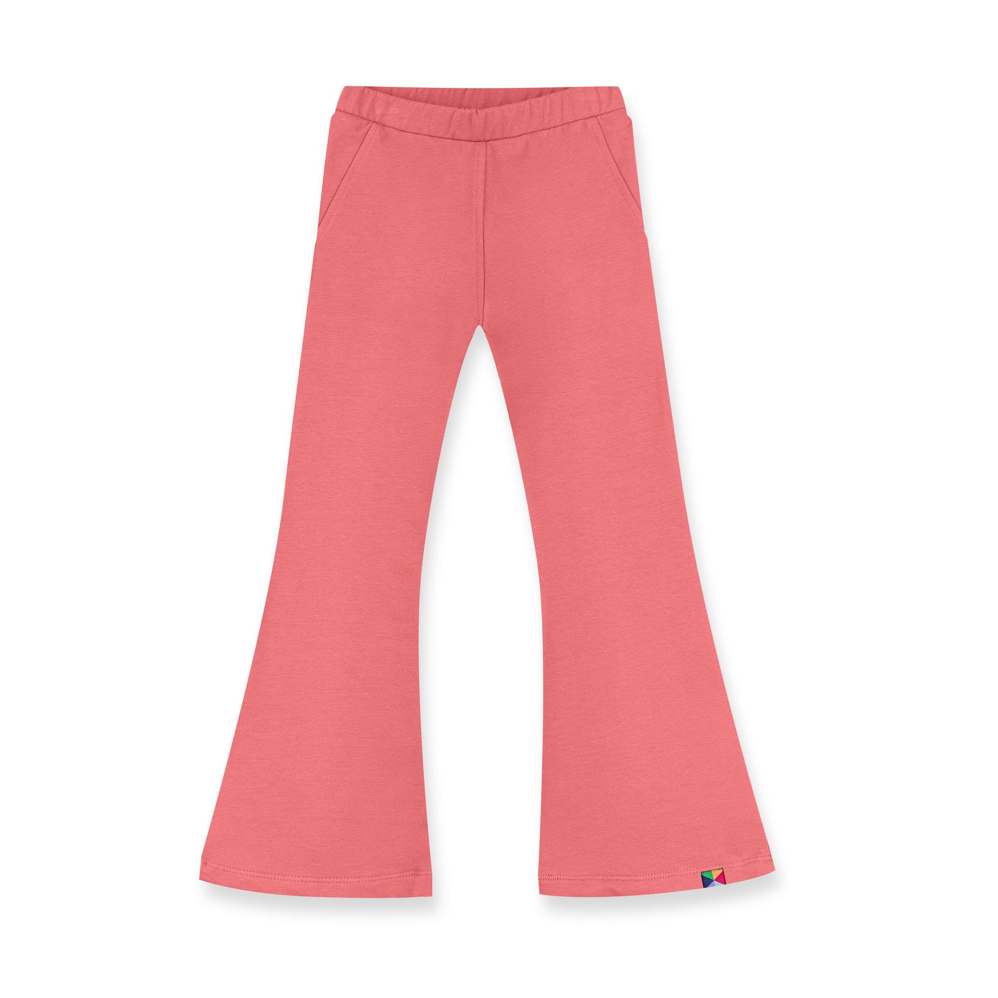 Coral flared pants