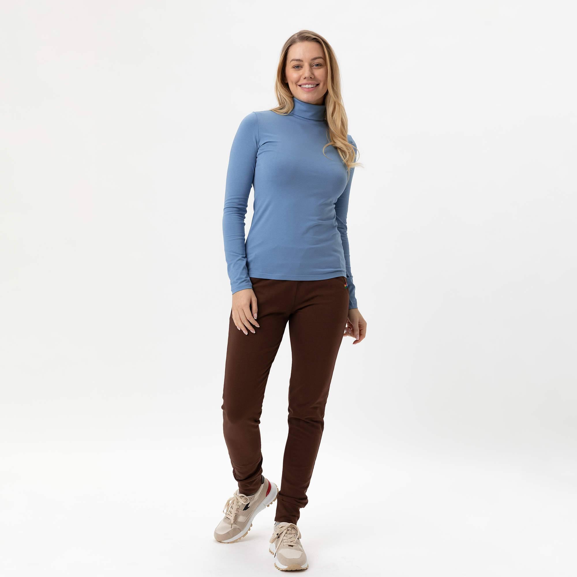 Sky blue turtleneck Women