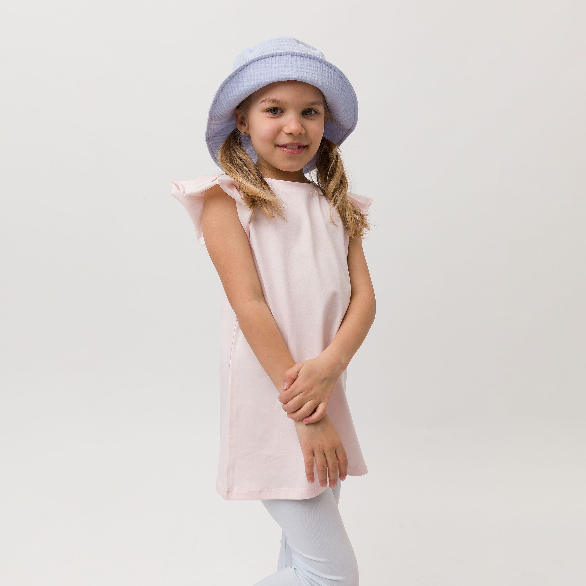 Light blue muslin hat