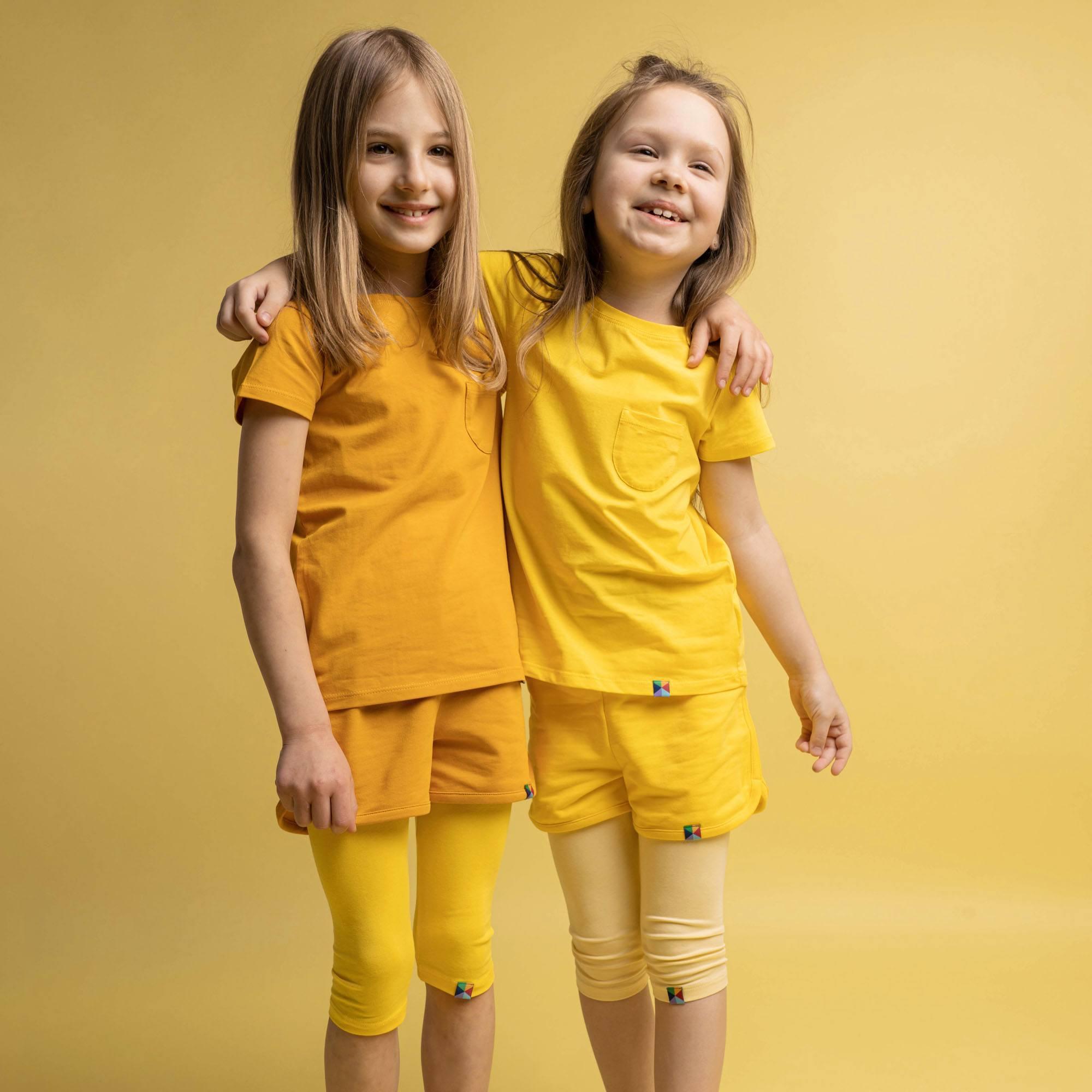 Mustard T-shirt with pocket