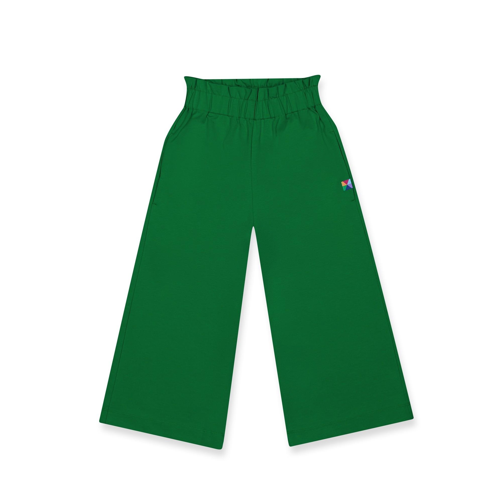 Green culotte trousers