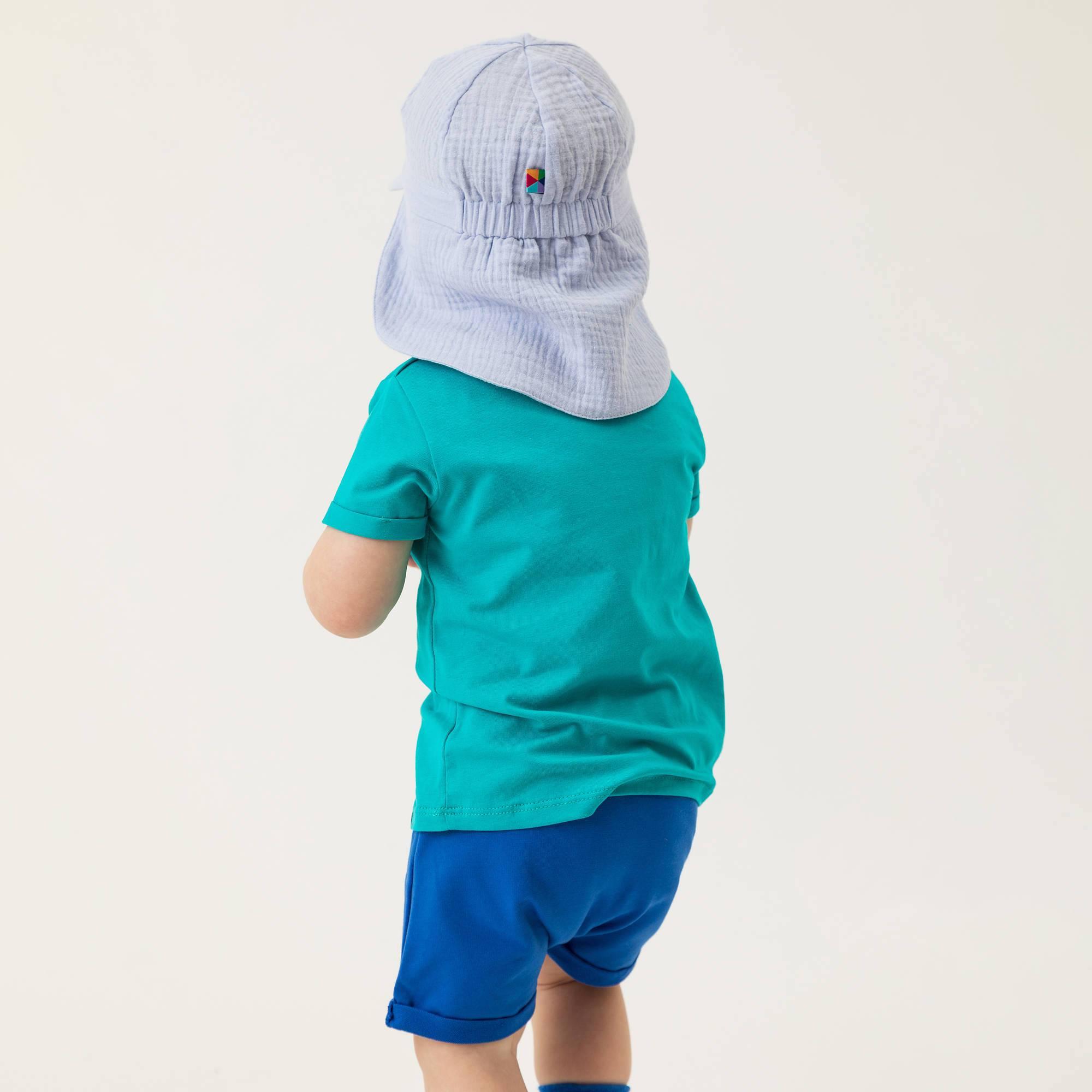 Light blue muslin sun hat Baby