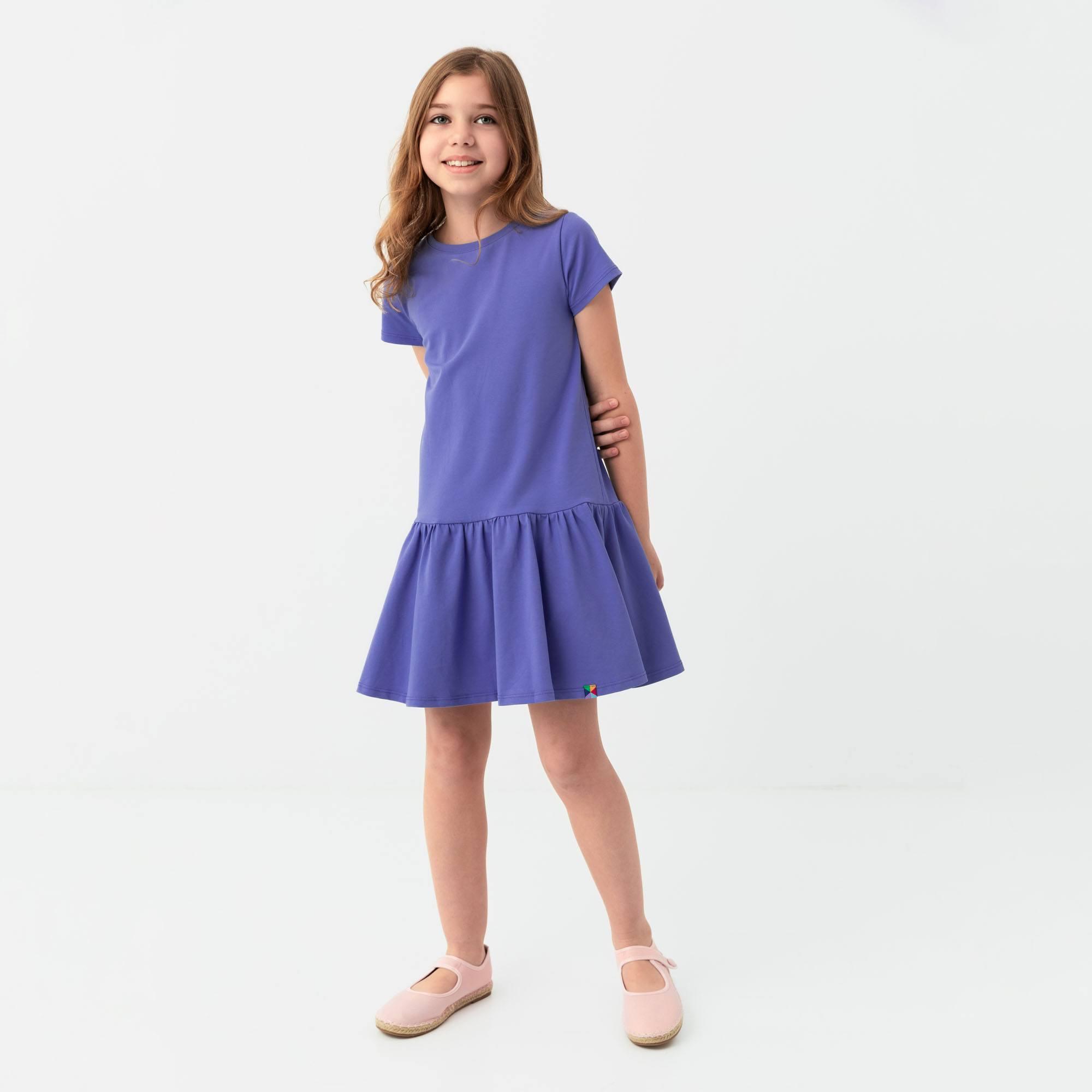 Very peri frill dress