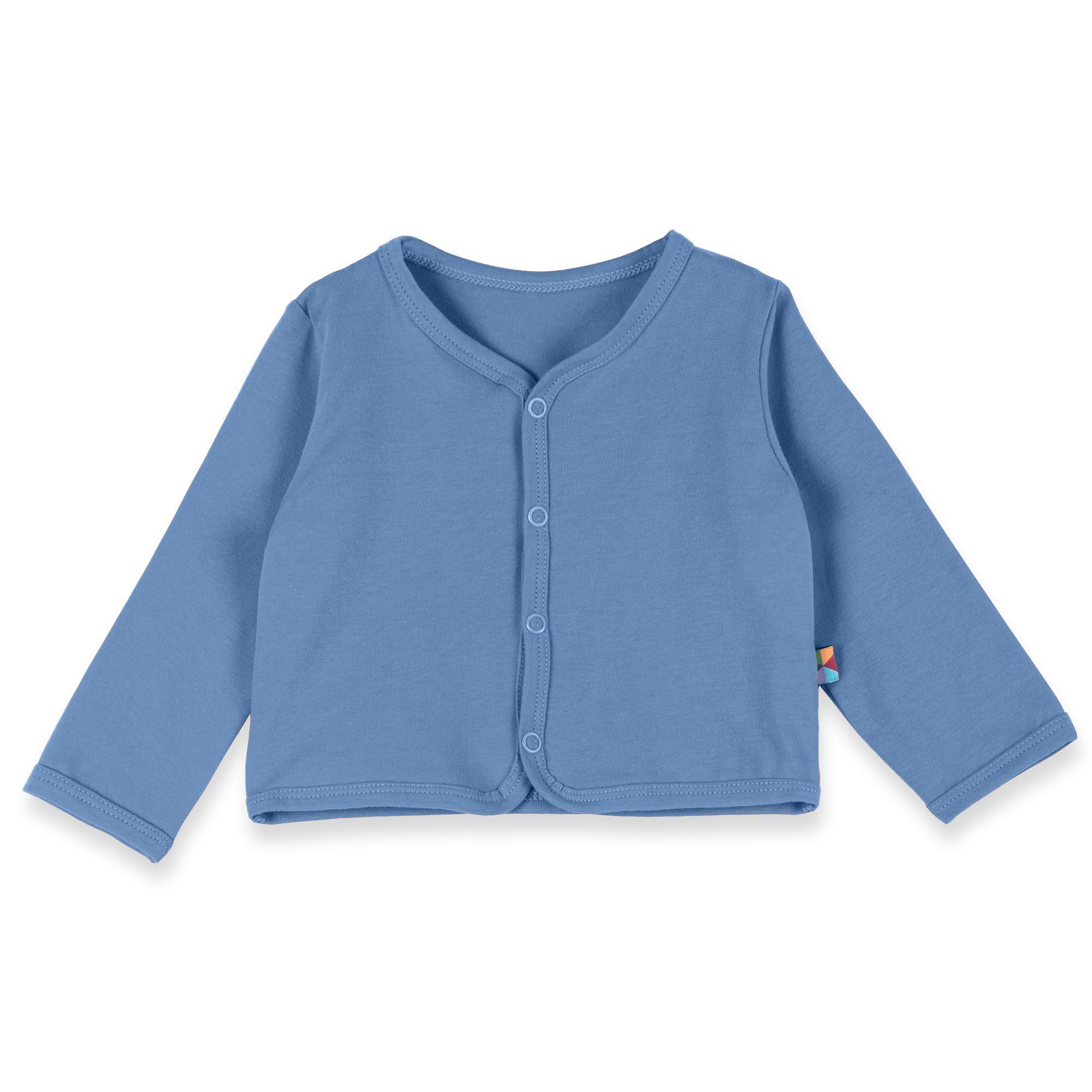 Sky blue button-front cardigan