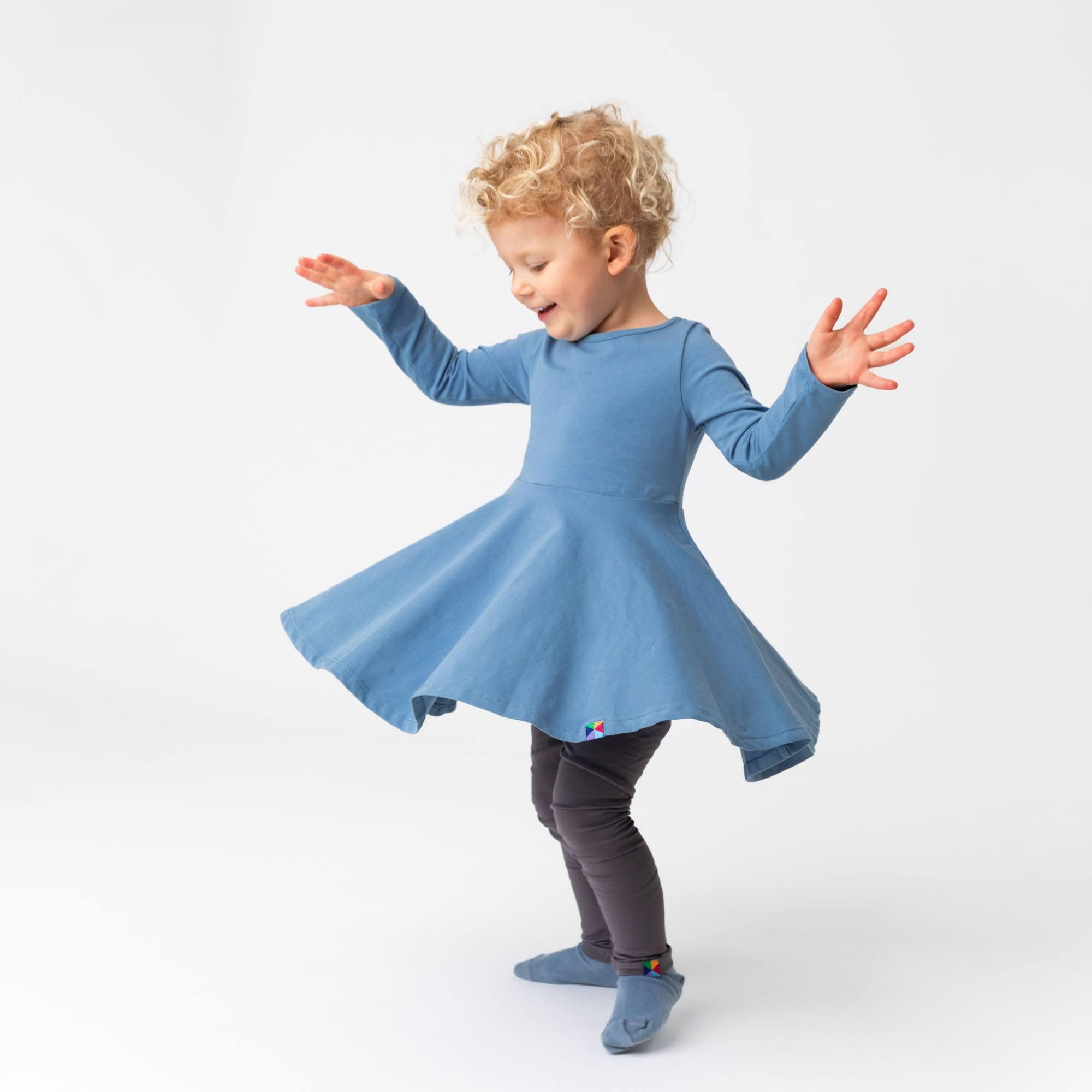 Sky blue long sleeve dress Baby