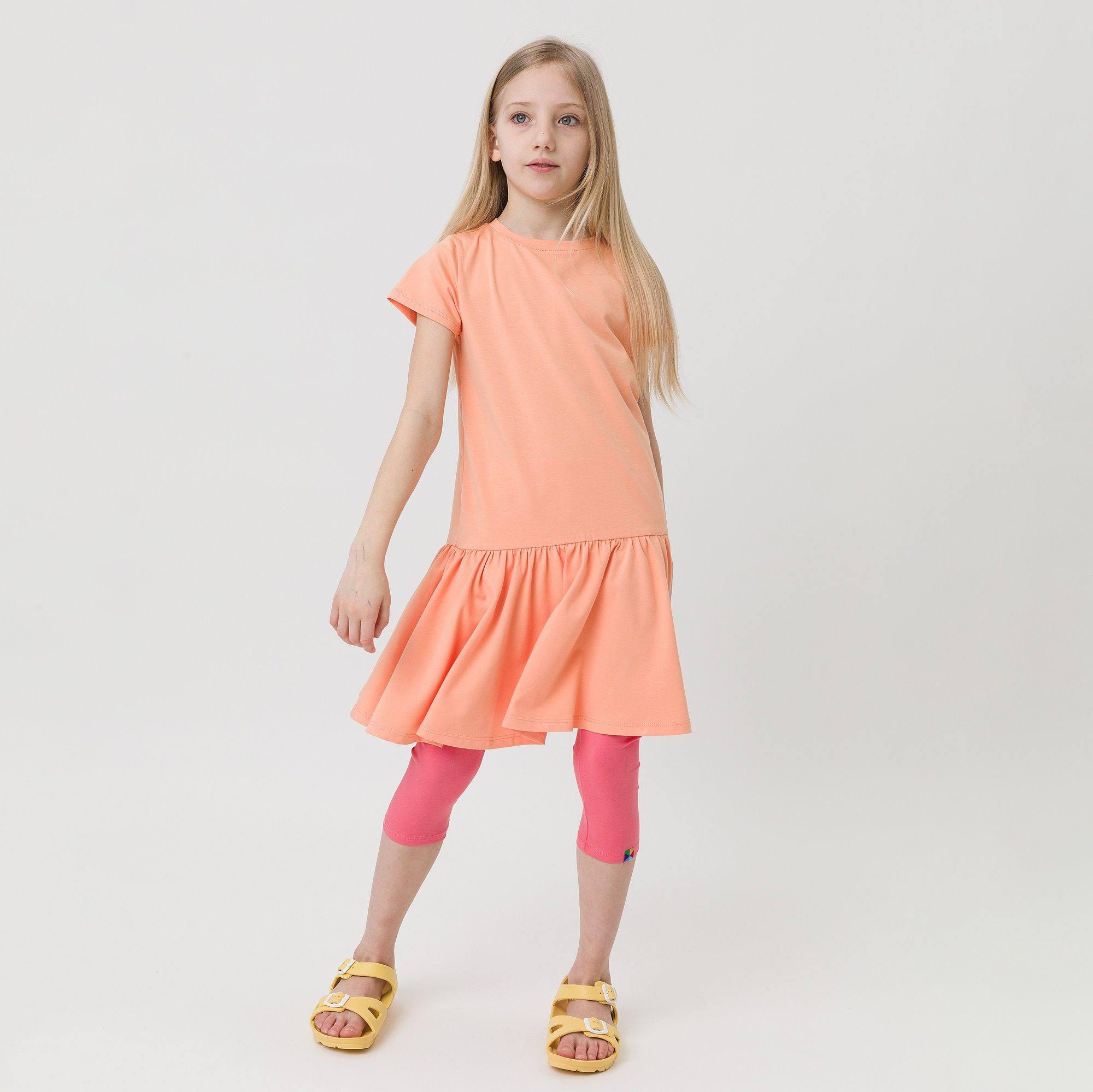 Apricot frill dress