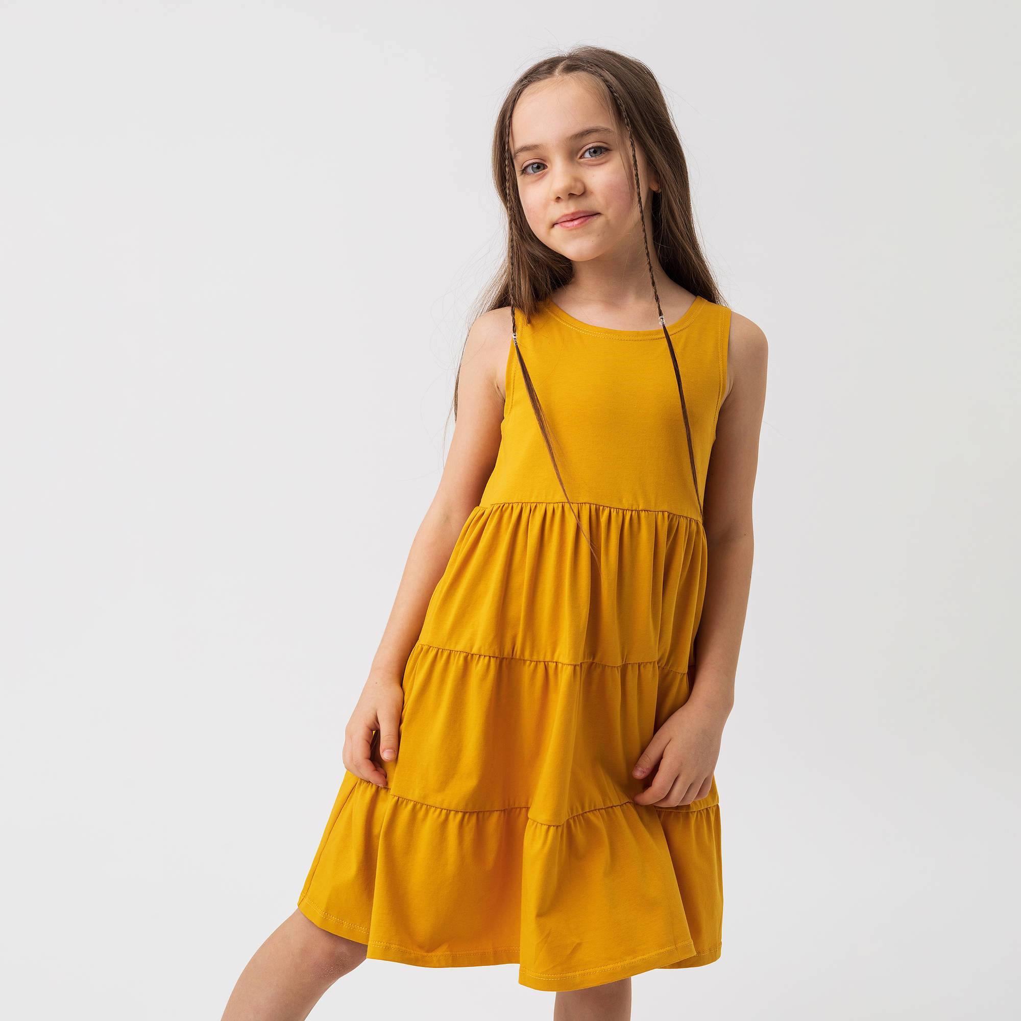 Mustard sleeveless dress