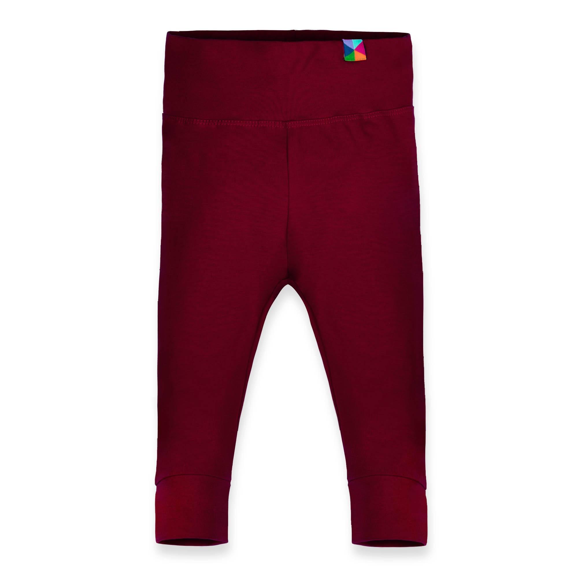 Burgundy jersey pants