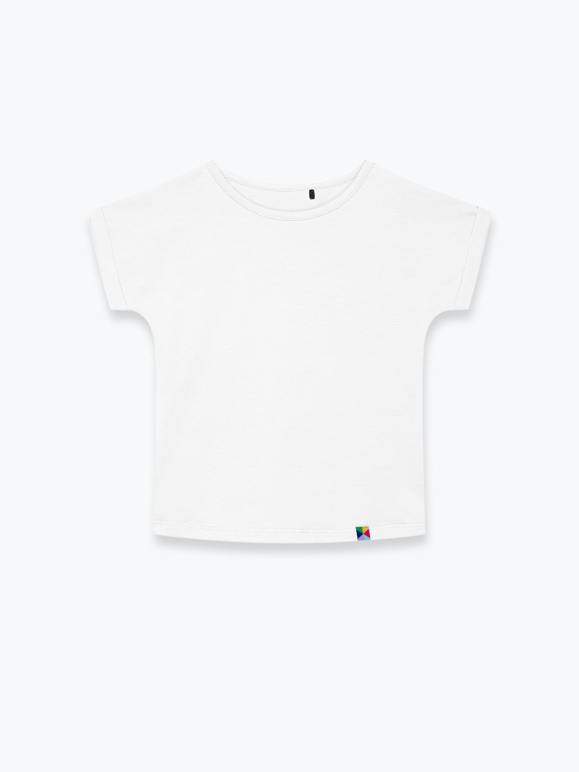 White crew neck shirt