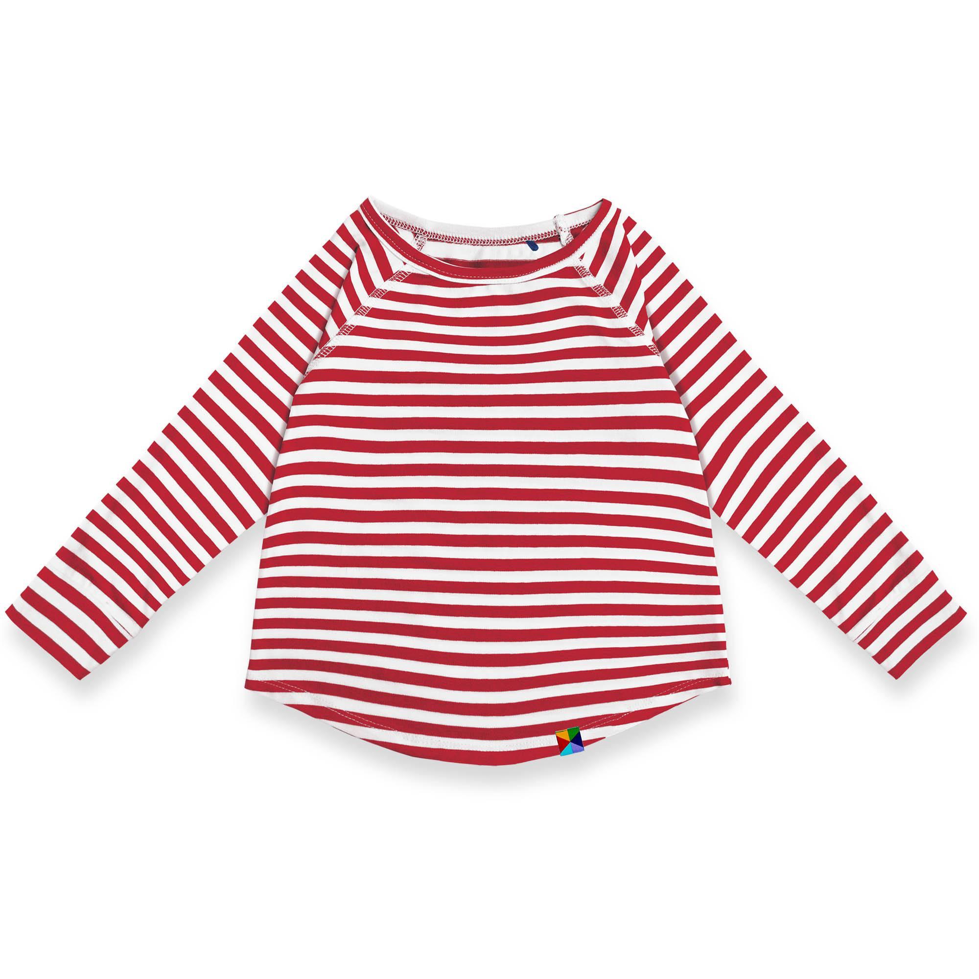 Red stripes long sleeve shirt