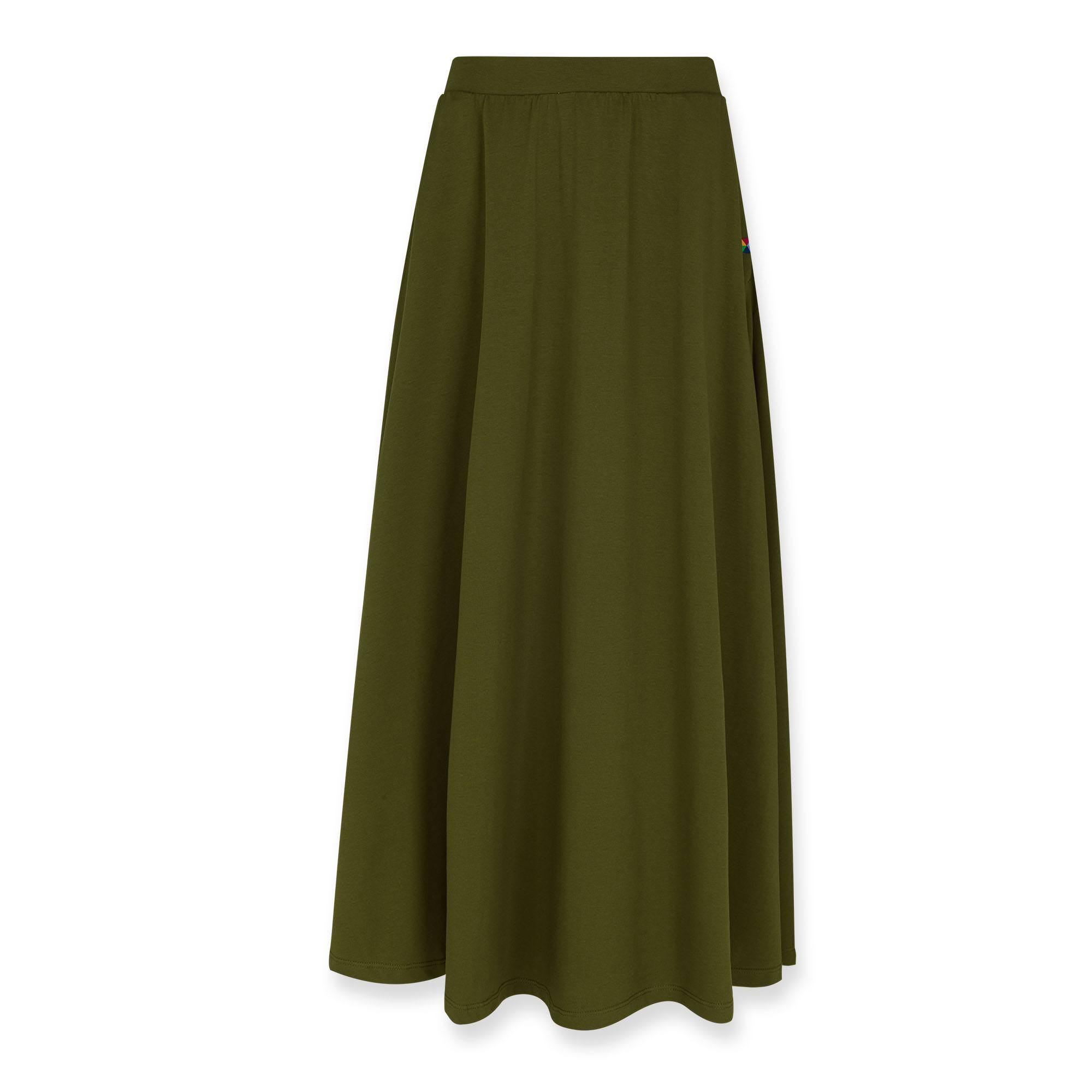 Khaki maxi skirt Women