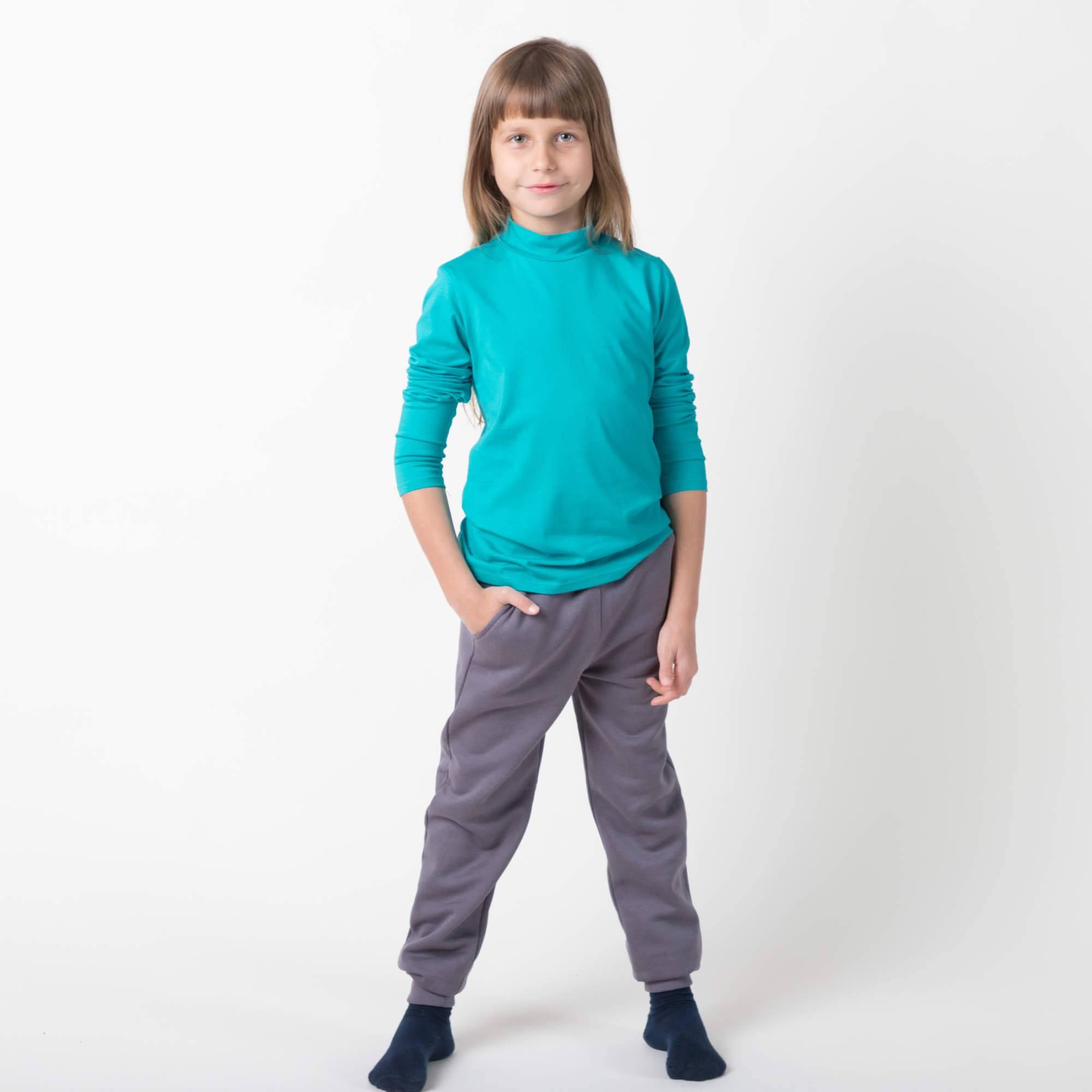 Turquoise turtleneck long sleeve shirt