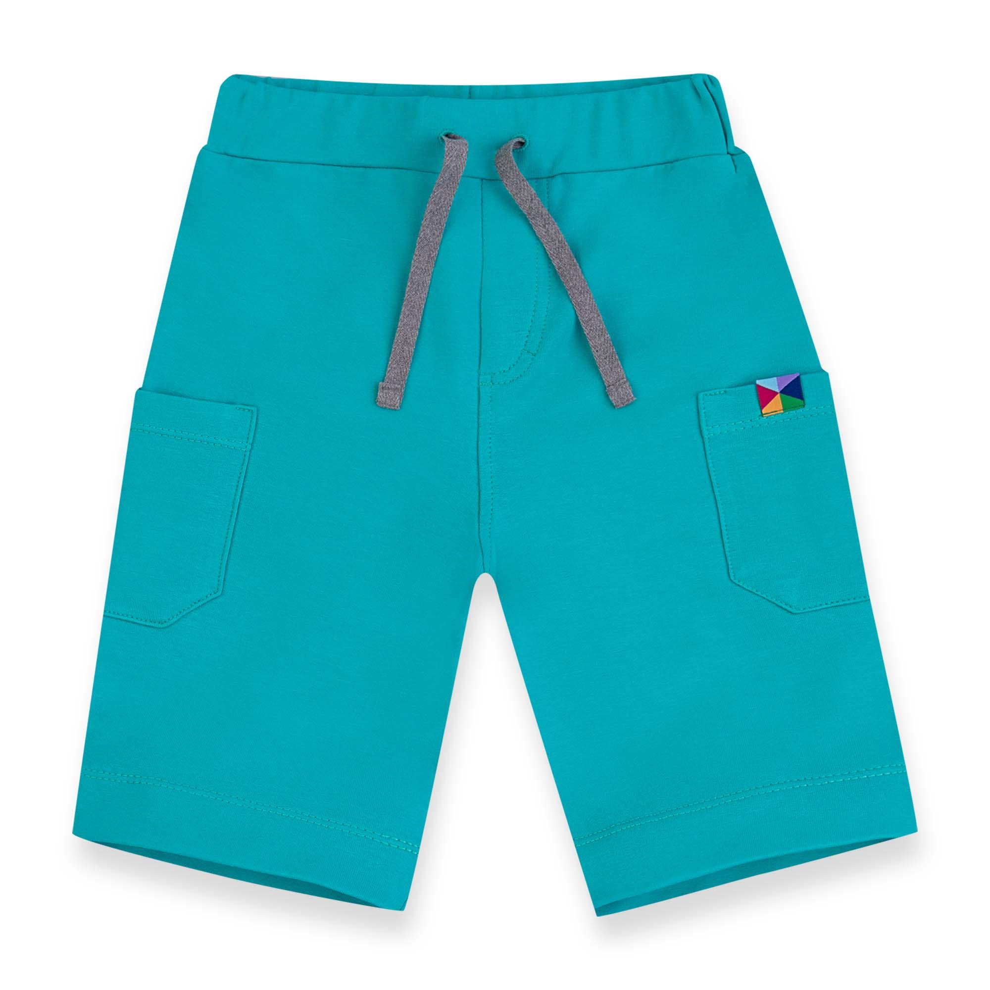 Turquoise cargo shorts