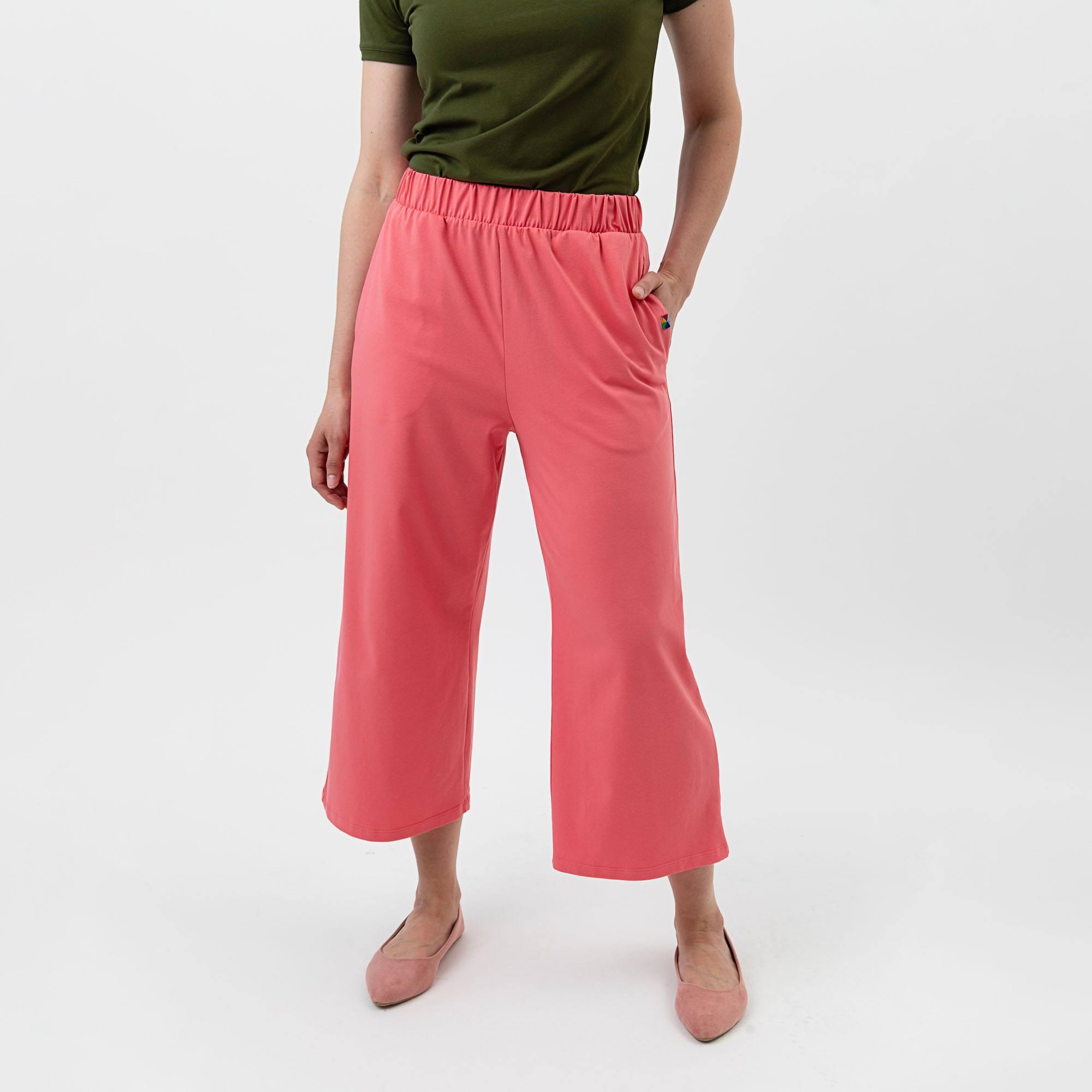 Coral culotte trousers Women