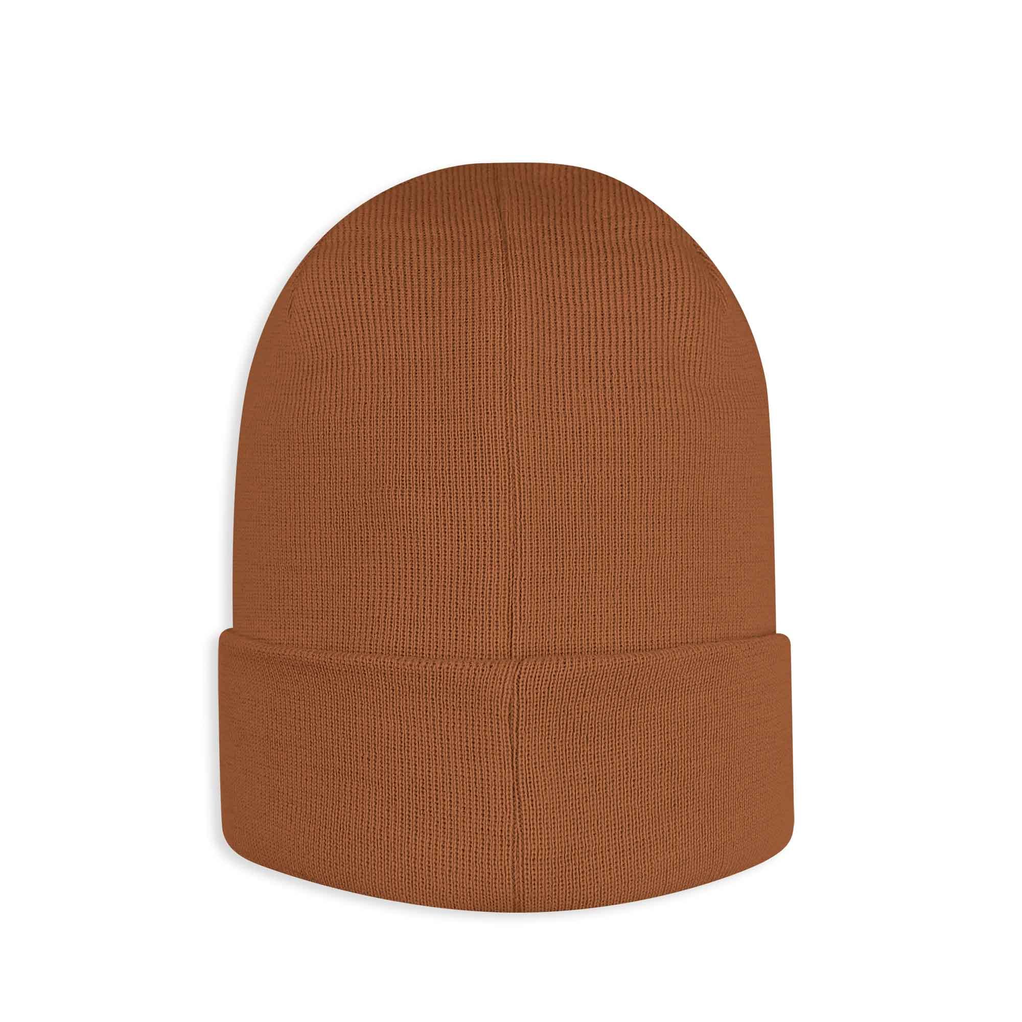 Caramel fine knit merino wool cap kids