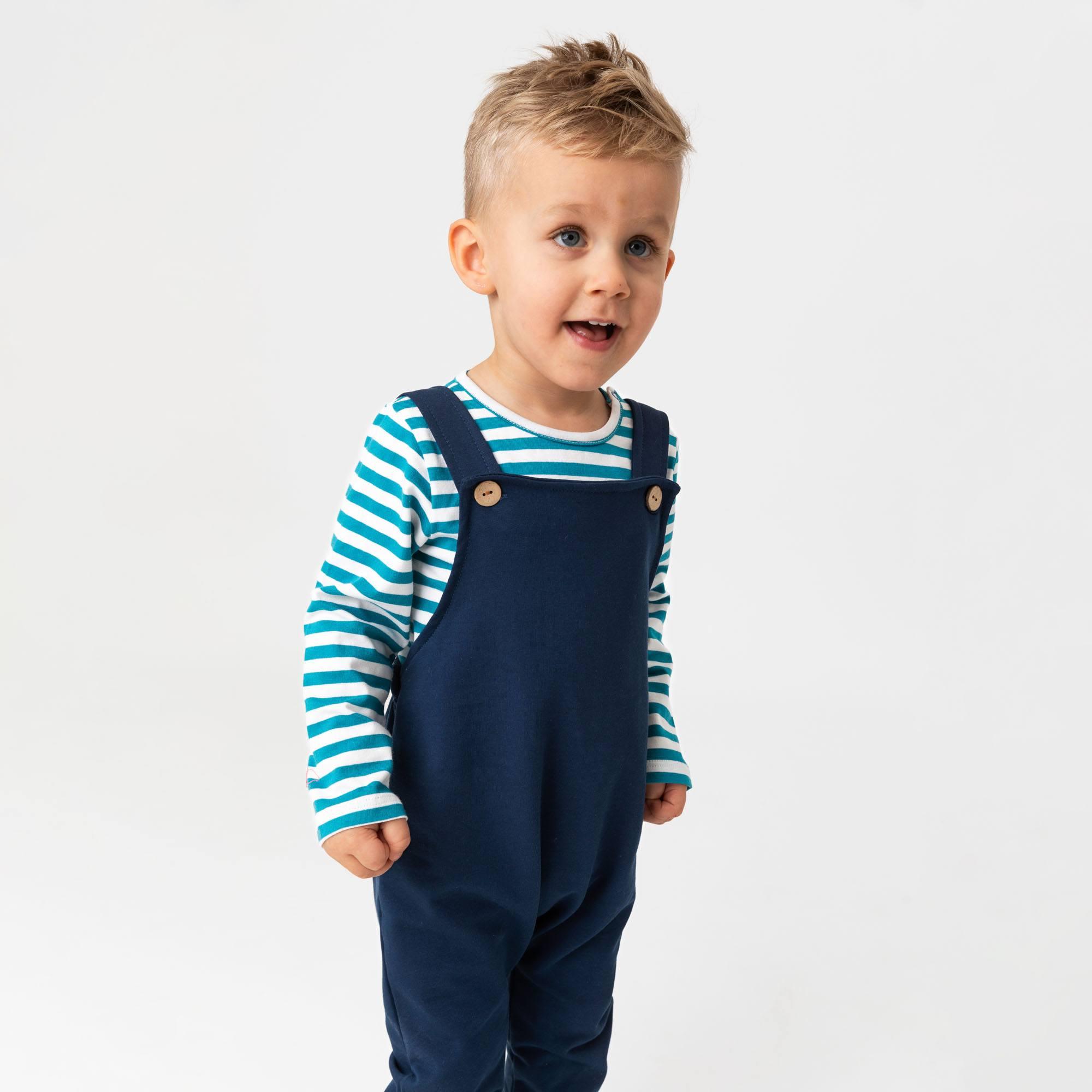 Navy blue dungarees