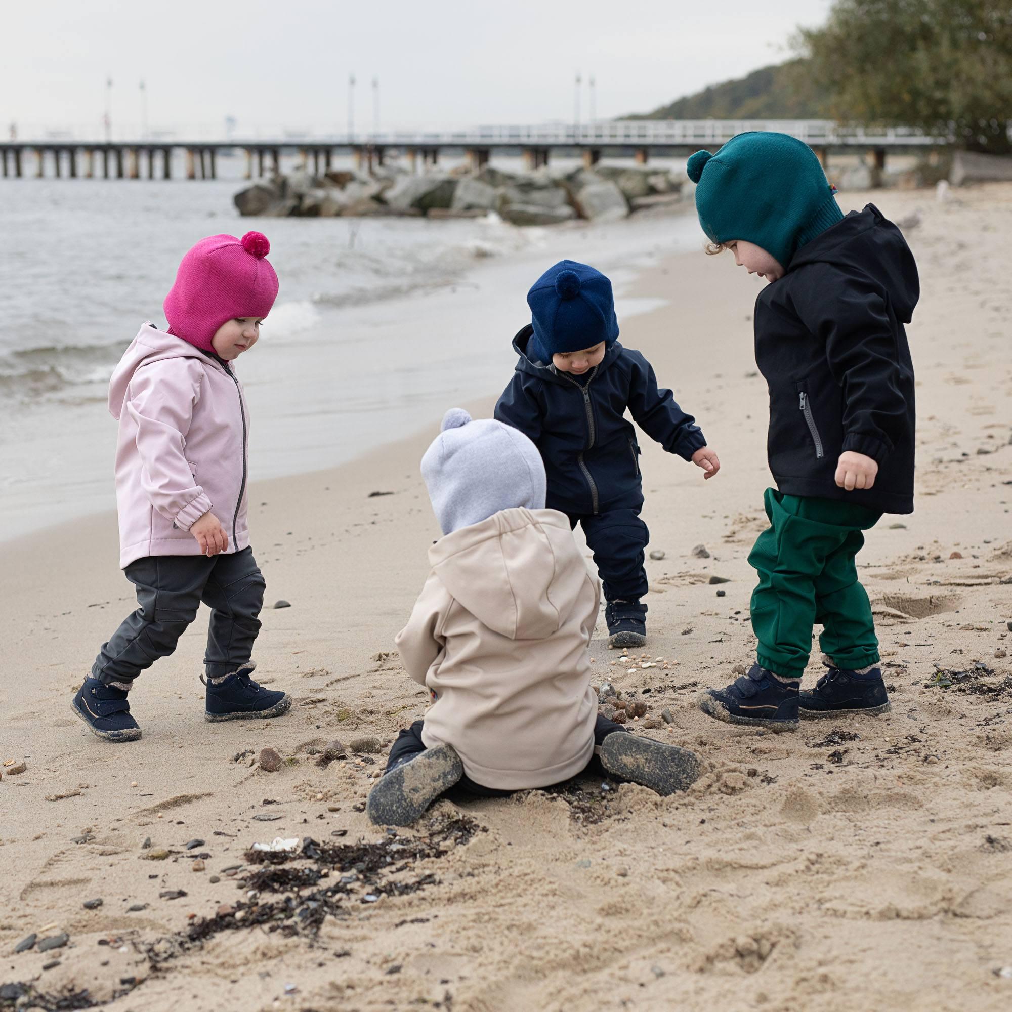 Pastel pink softshell jacket Baby