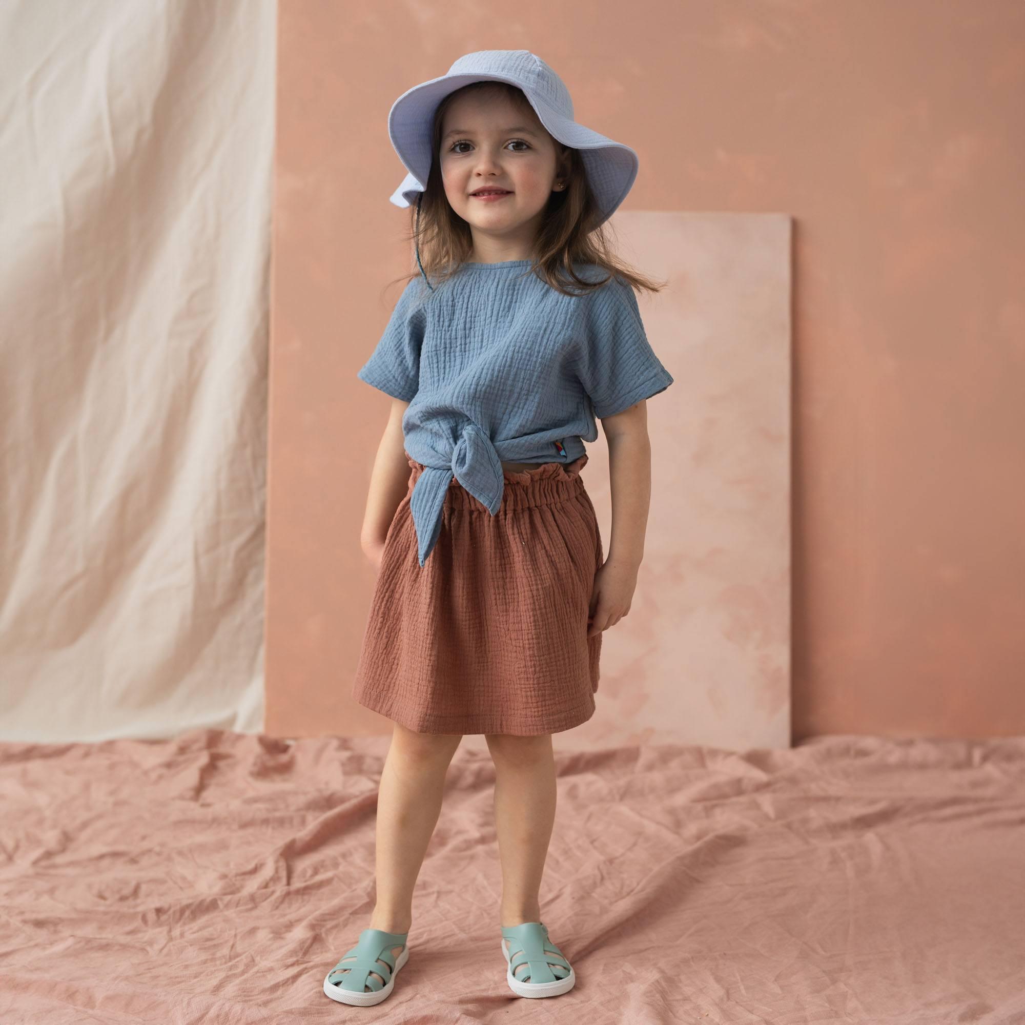 Caramel muslin skirt