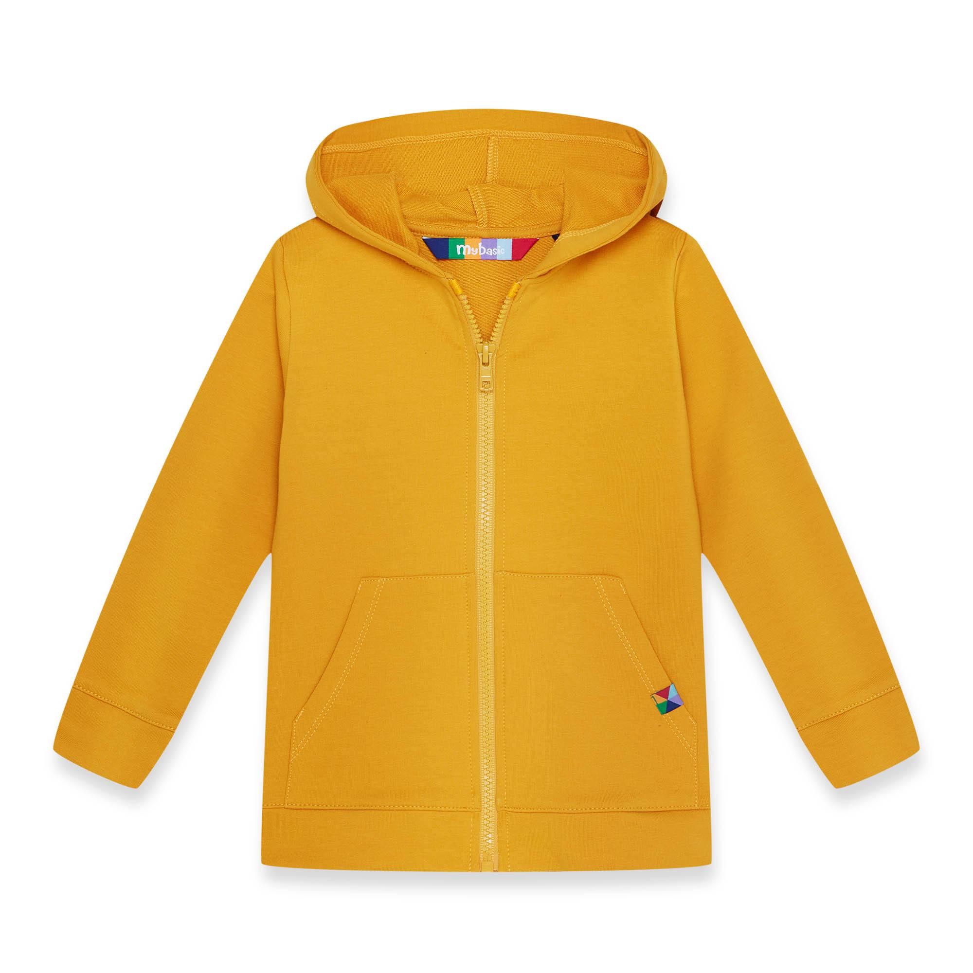 Mustard zip-up hoodie