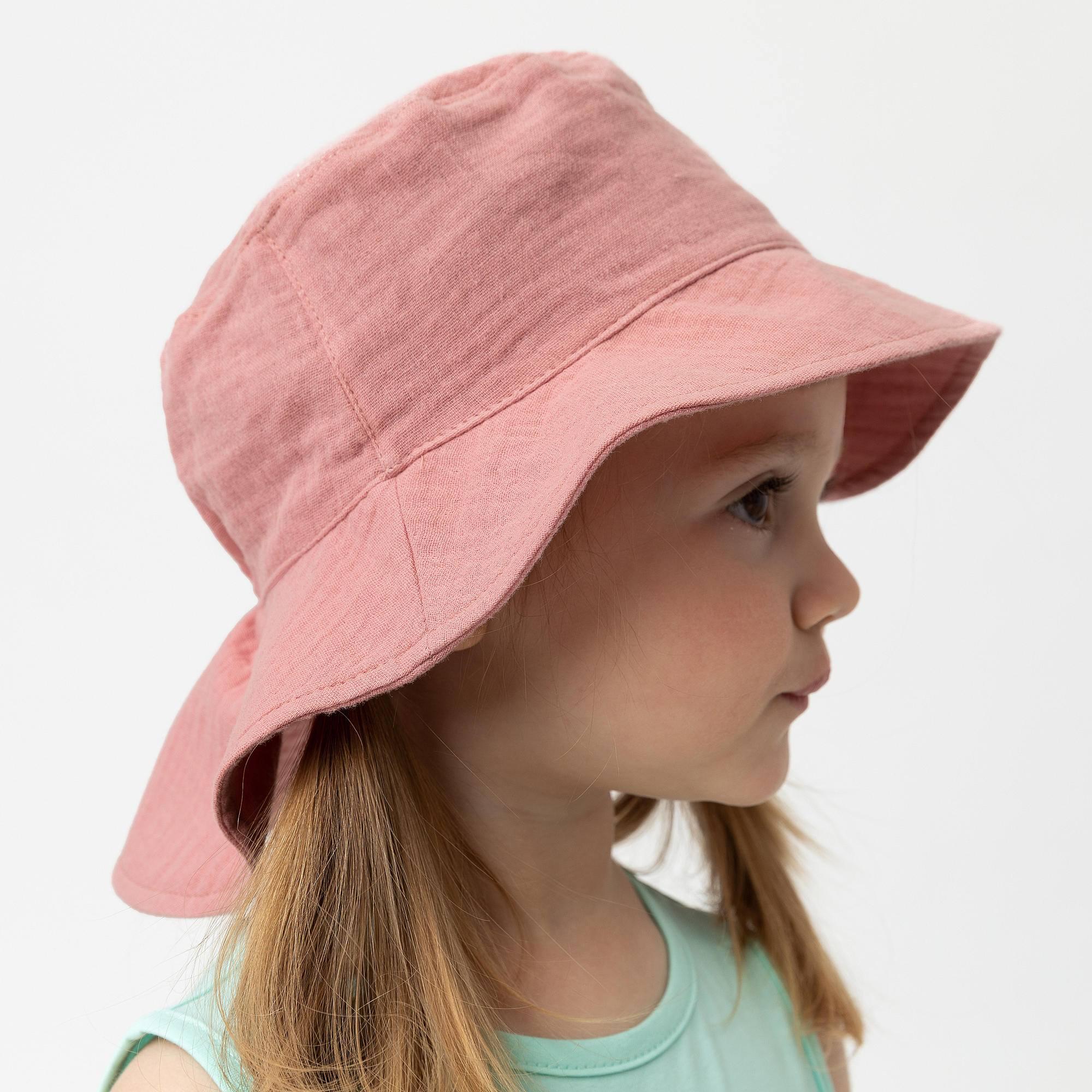 Pink muslin hat Baby