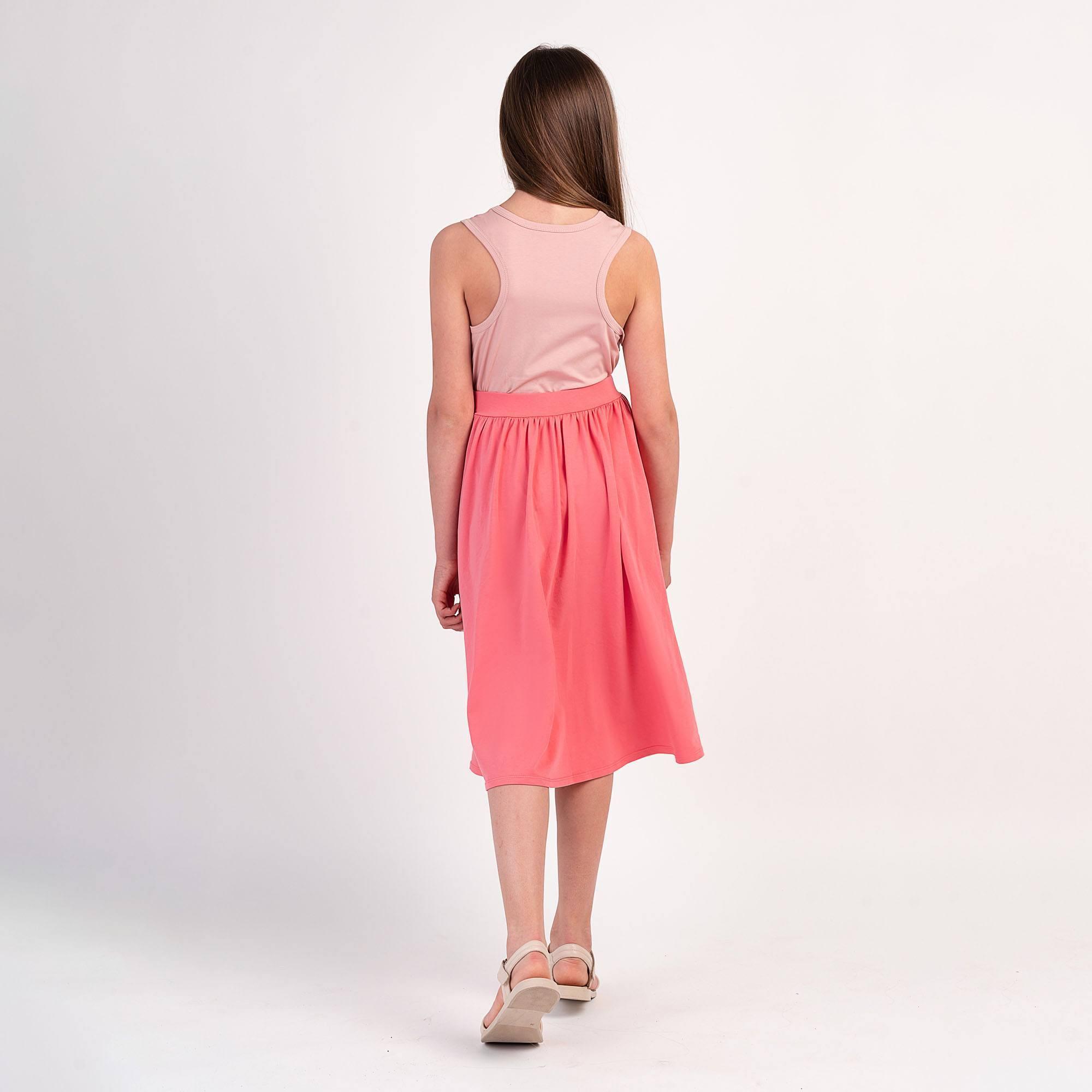 Coral midi skirt with pockets Junior