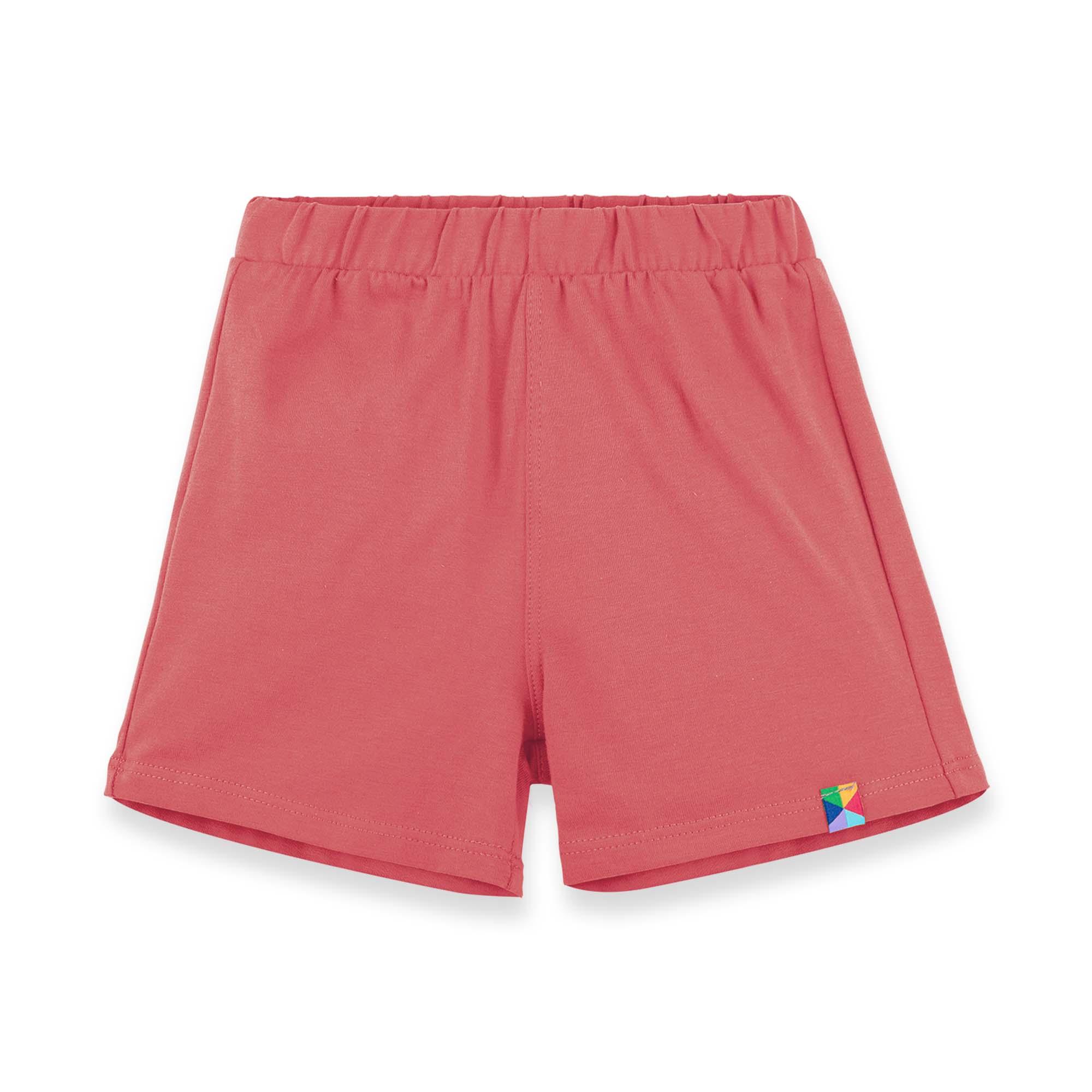 Coral sweat shorts