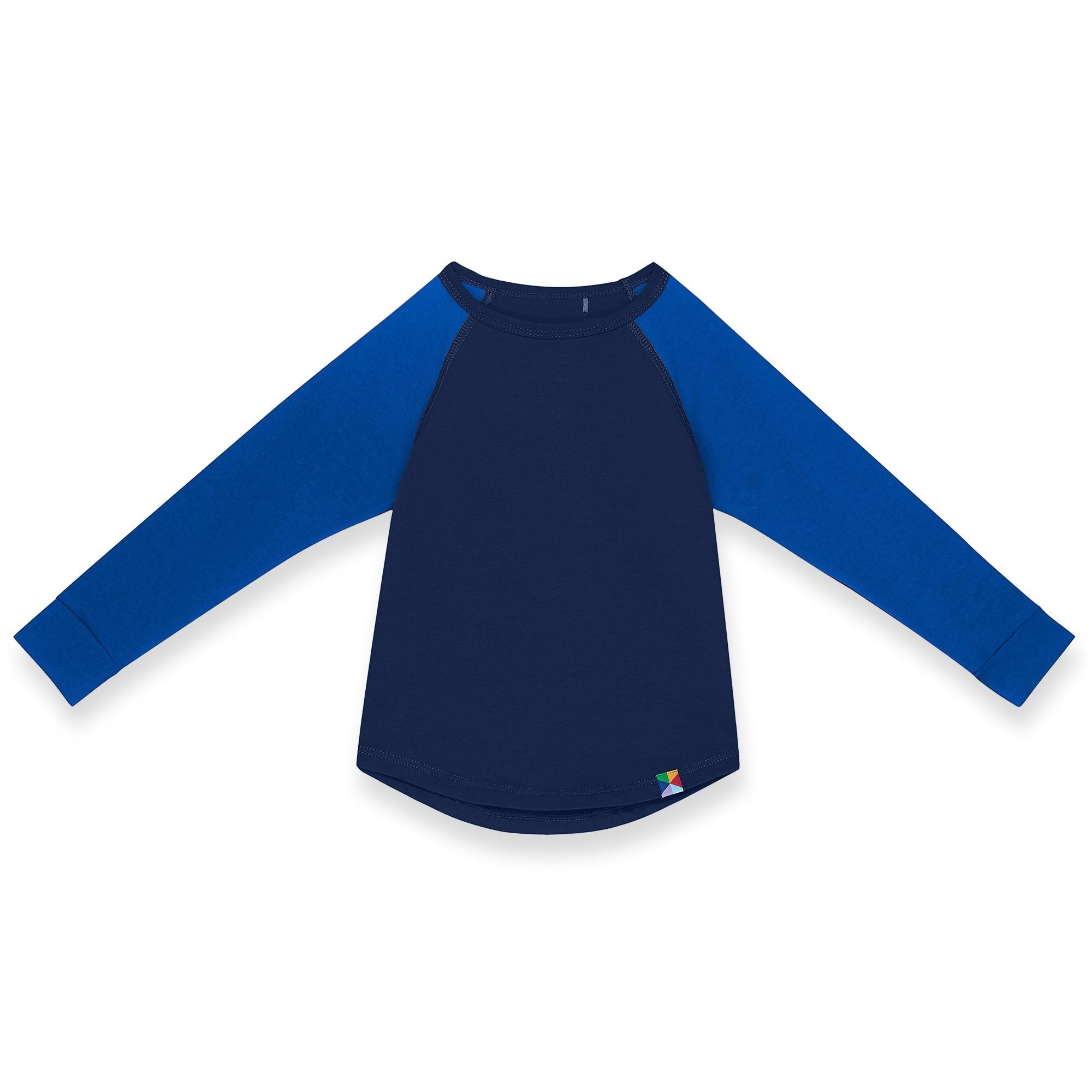 Navy blue - blue baseball longsleeve shirt