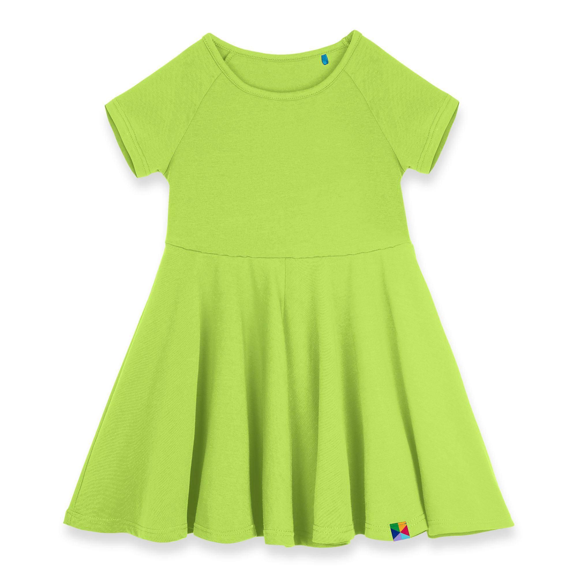 Lime green short sleeve dress