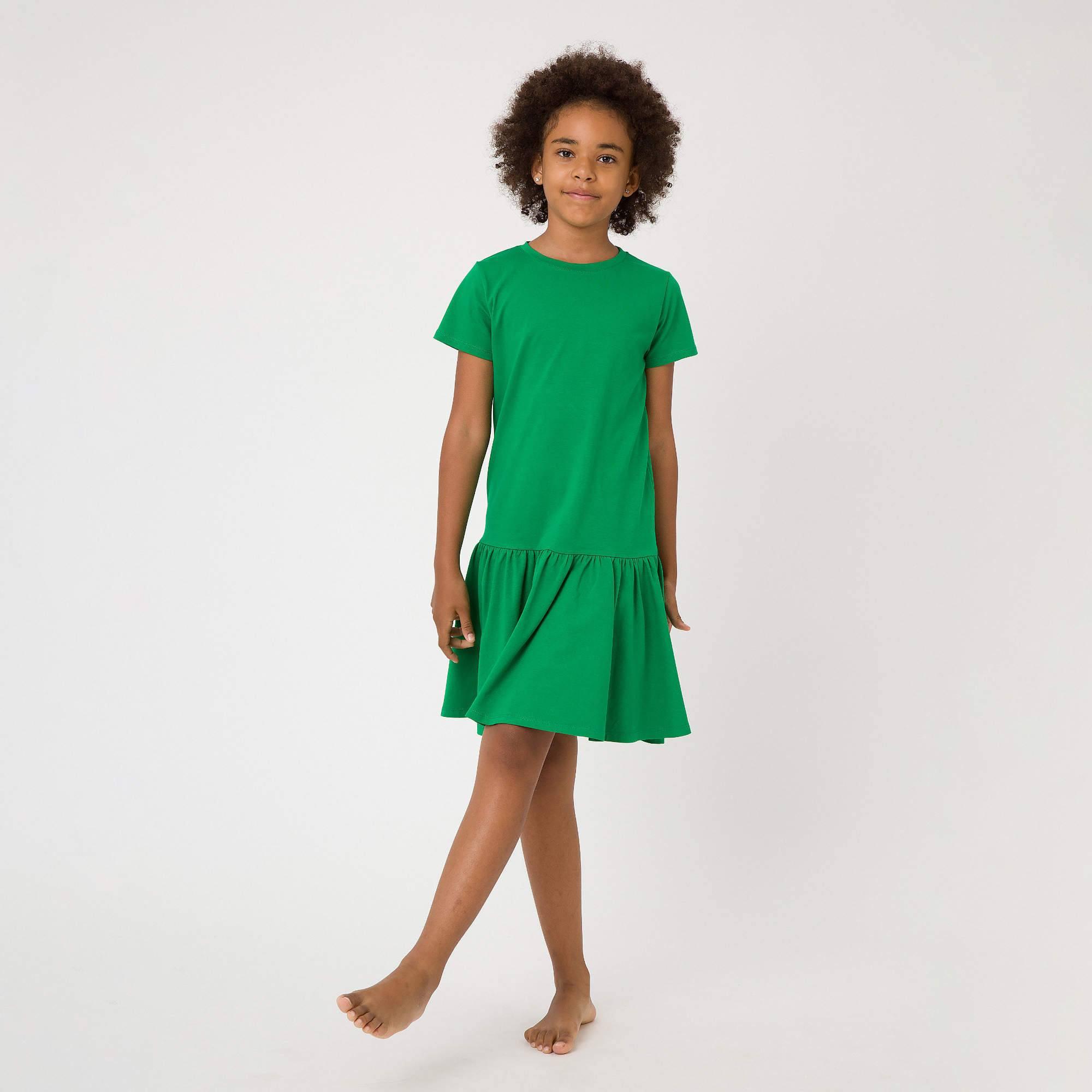 Green frill dress Junior