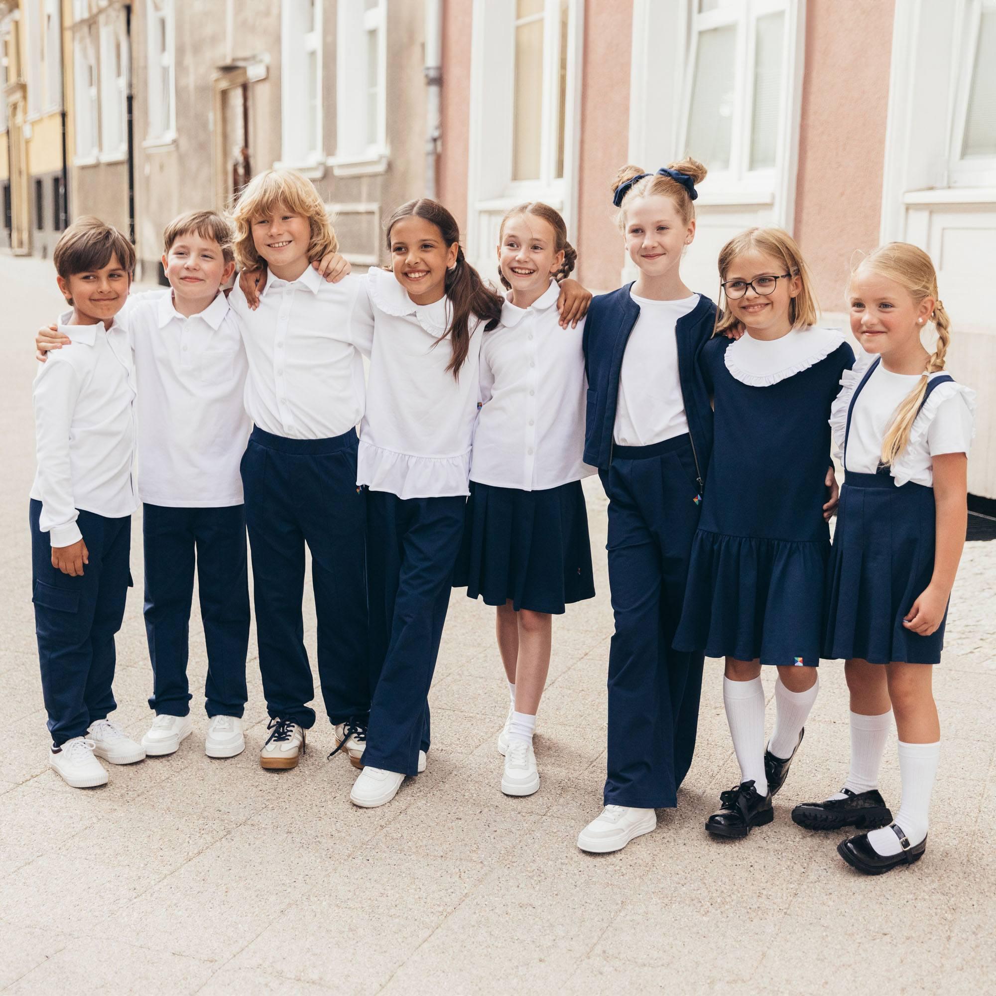 Navy blue frill dress Junior