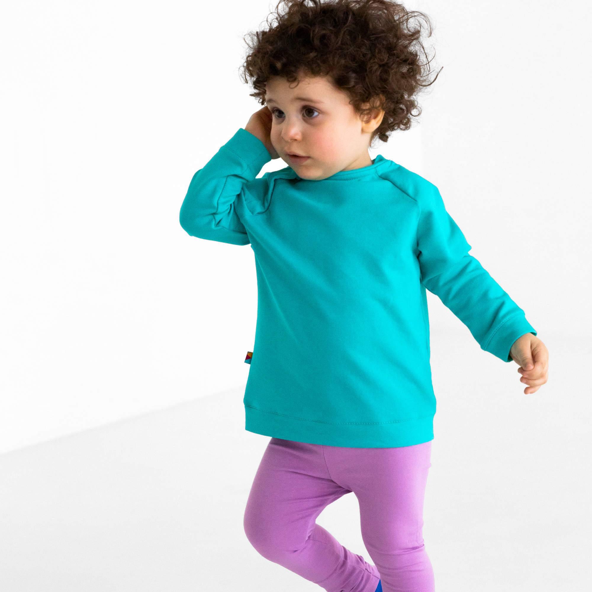 Turquoise pullover sweatshirt Baby