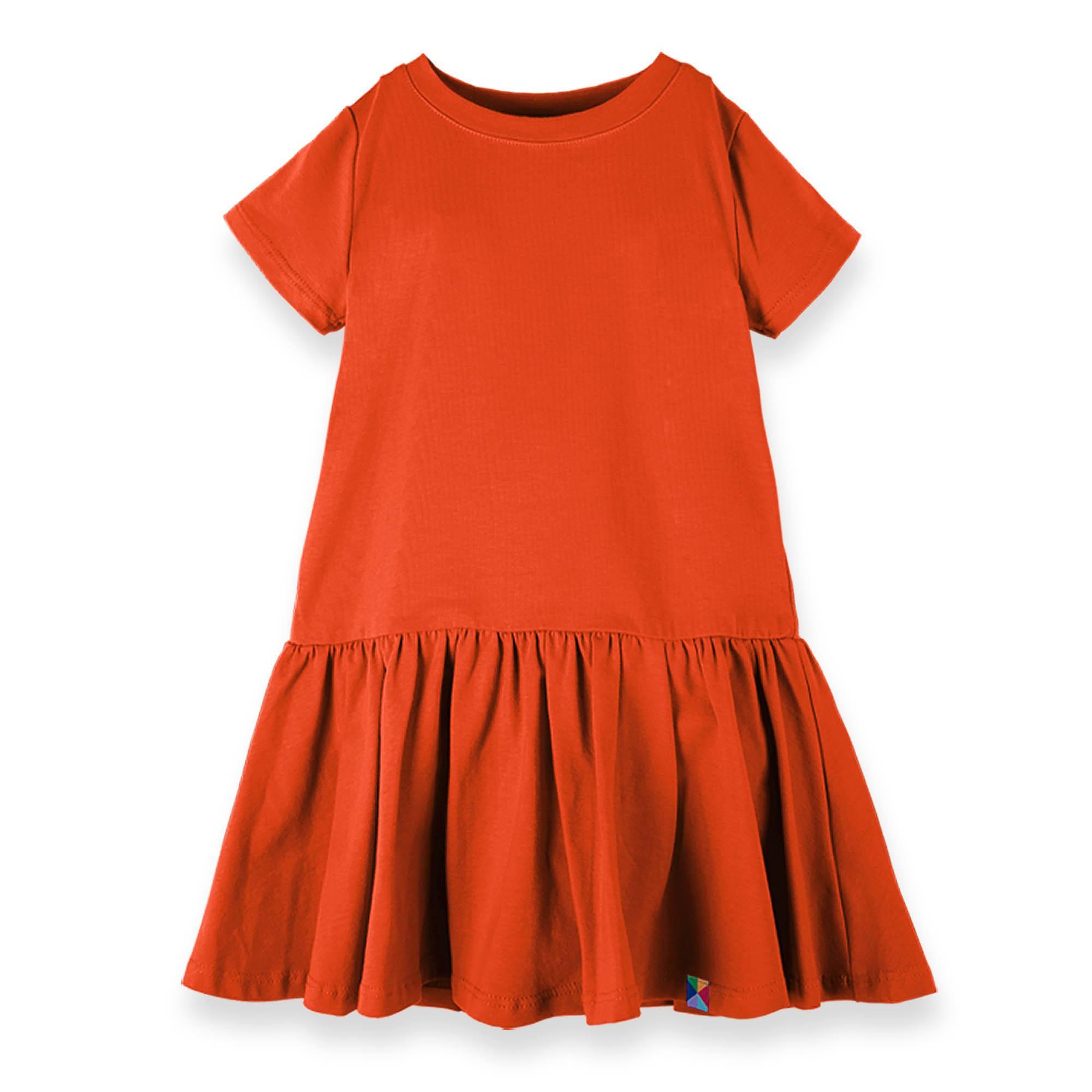 Orange frill dress