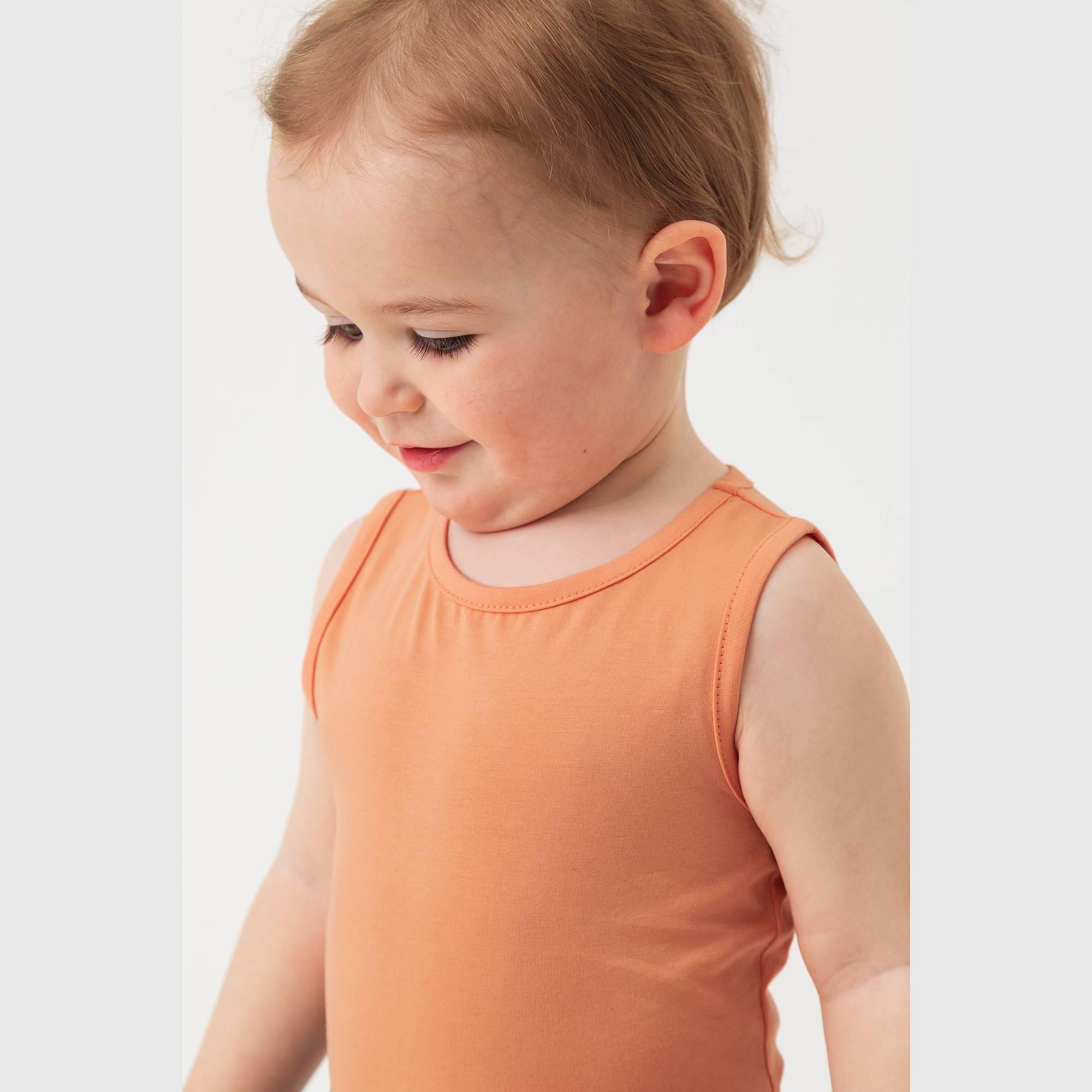 Apricot sleveless bodysuit