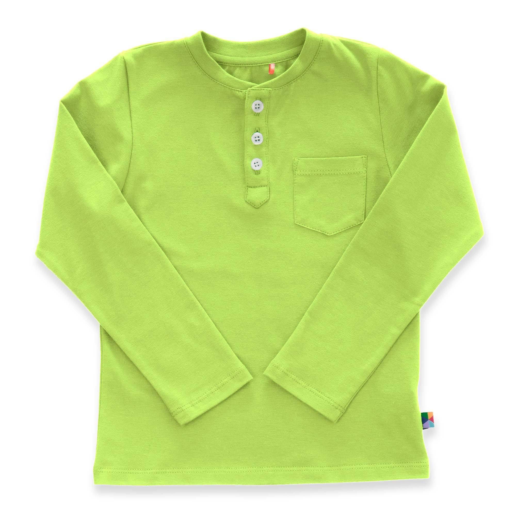 Lime green henley longsleeve shirt