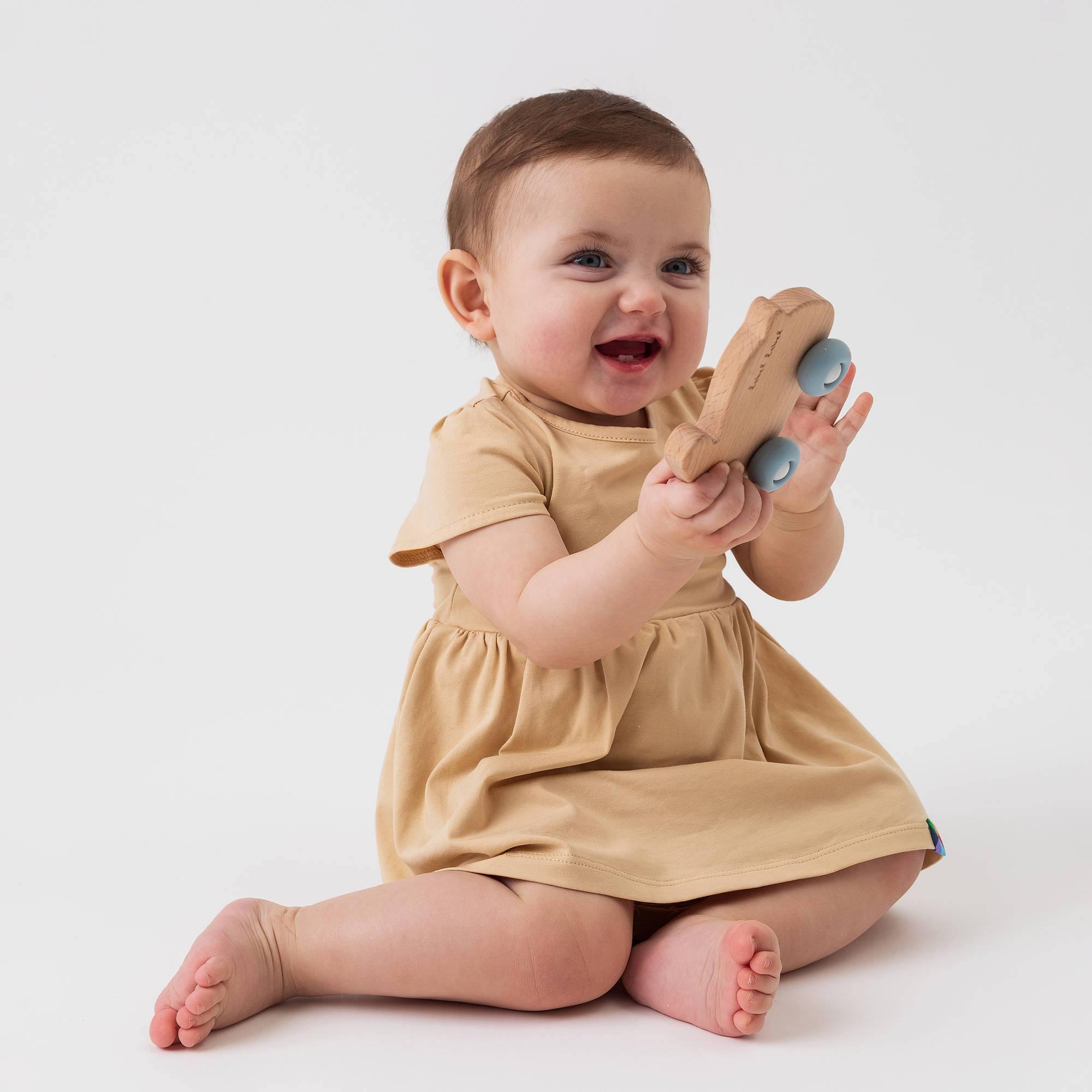 Beige bodysuit dress