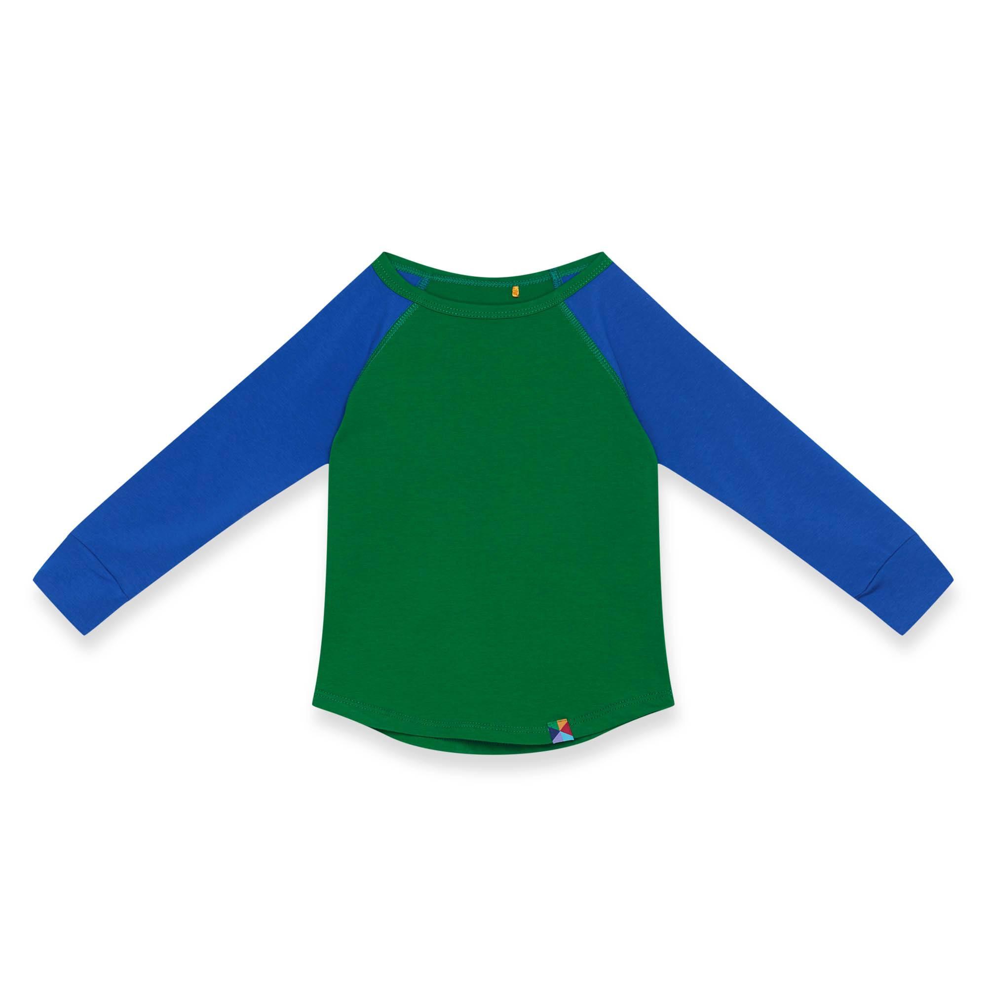 Green - blue baseball longsleeve shirt