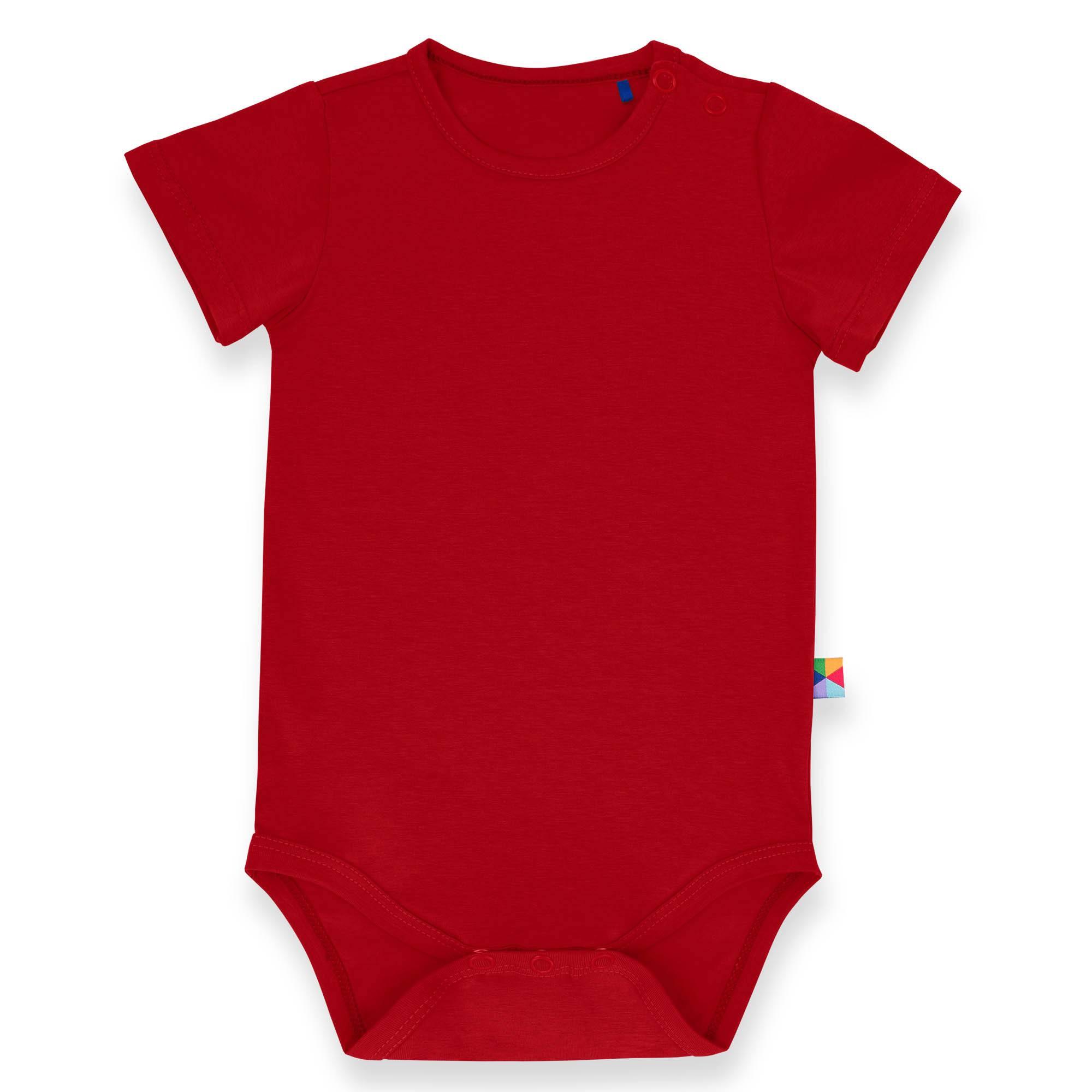 Red short sleeve bodysuit