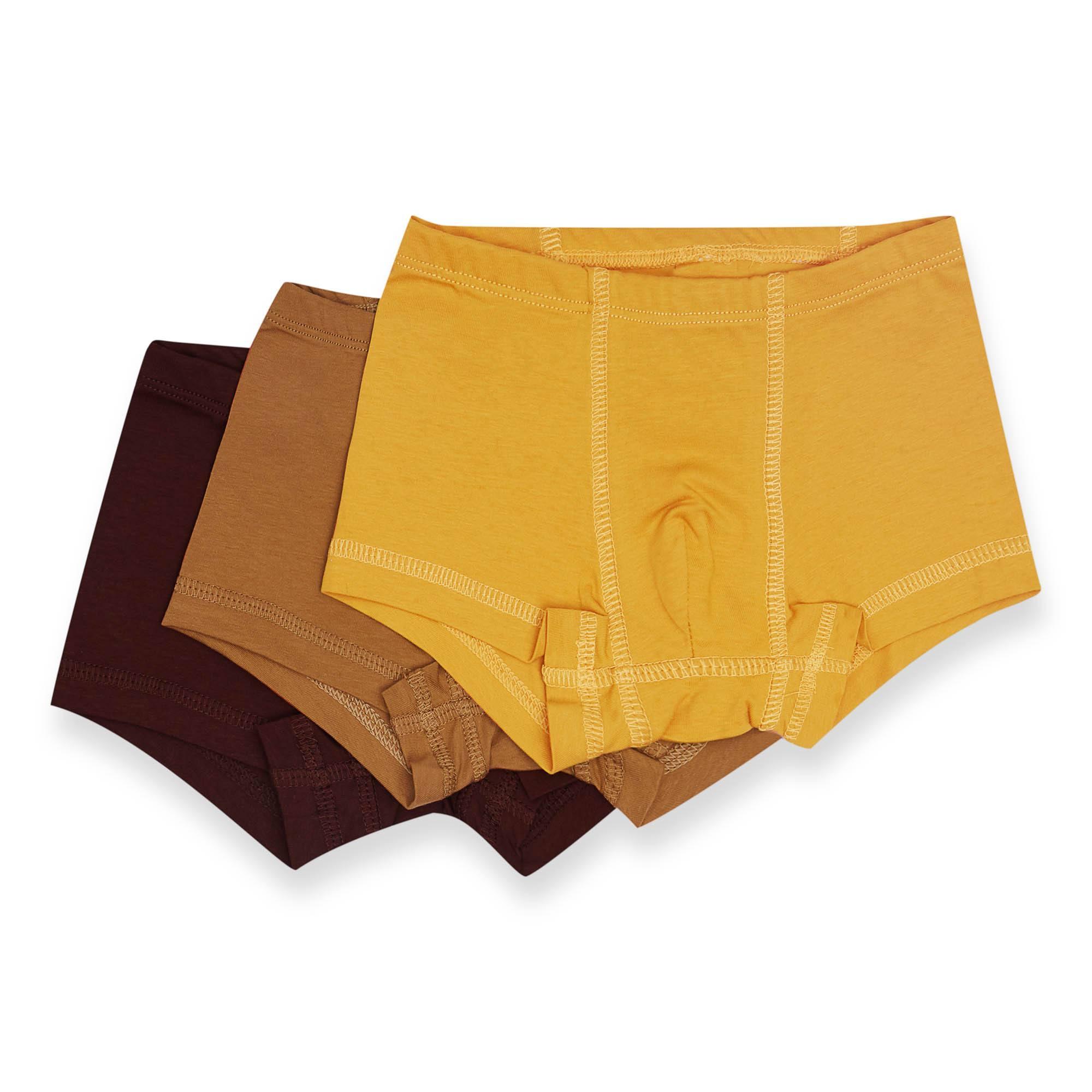 Mustard boxer shorts