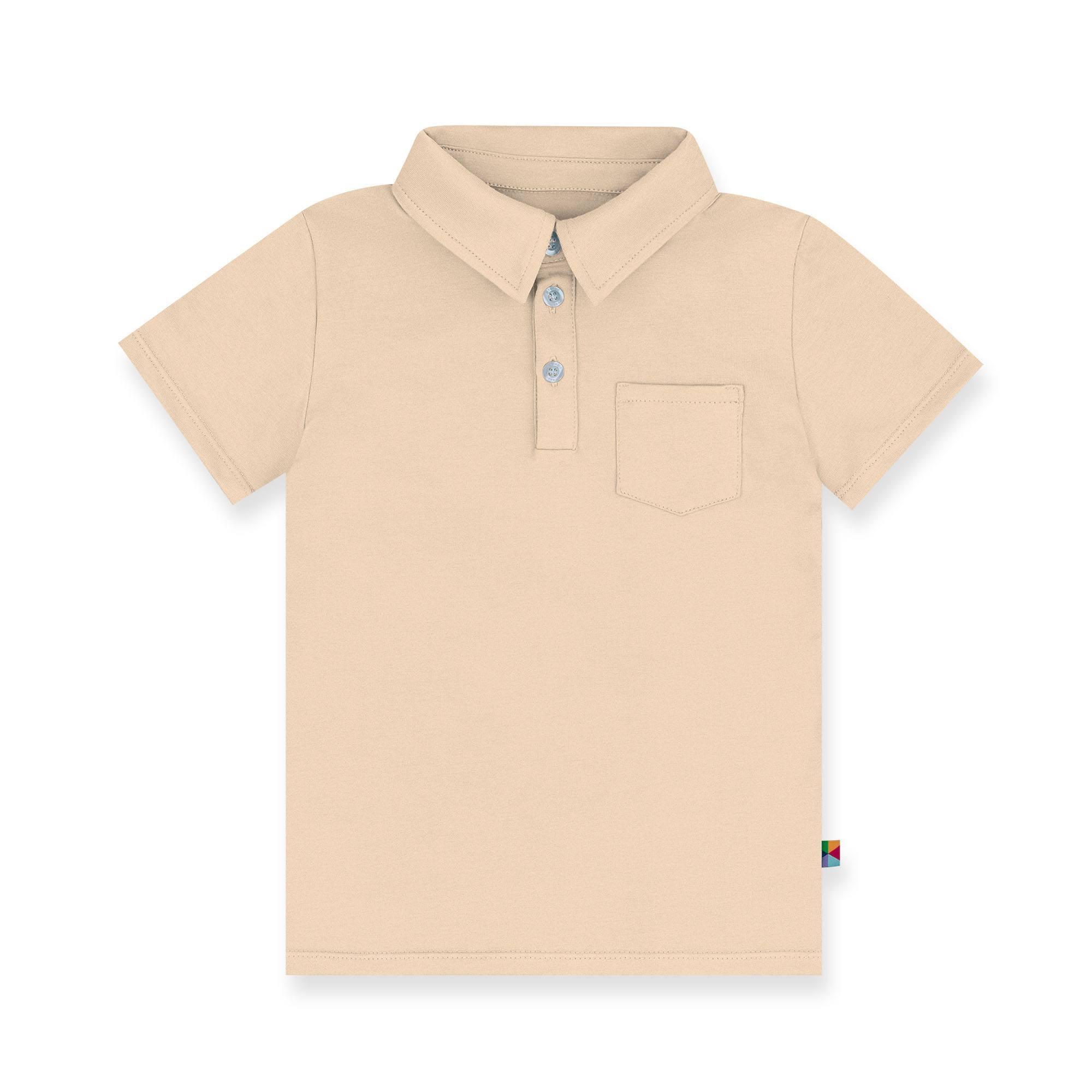 Beige polo T-shirt