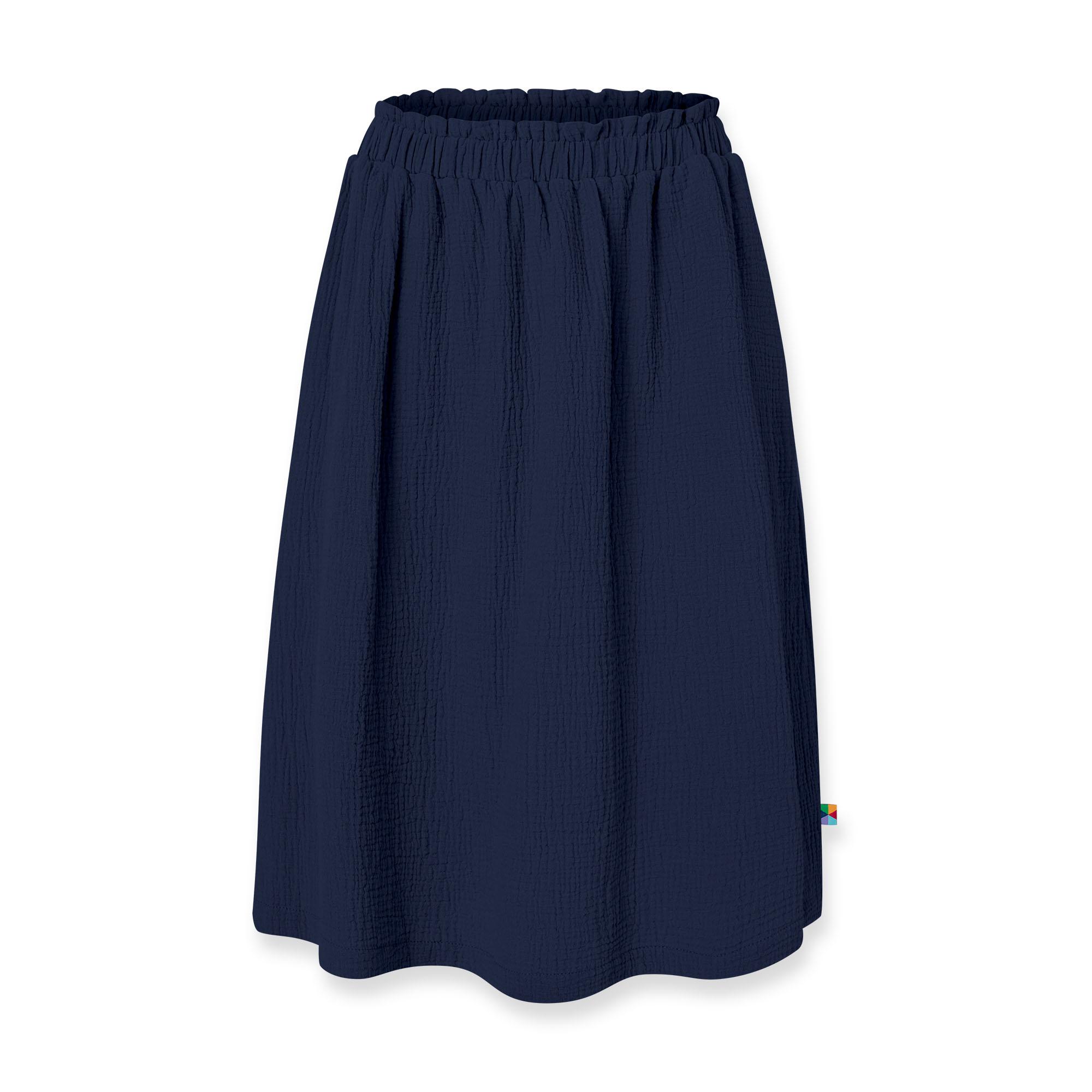 Navy blue muslin skirt Women