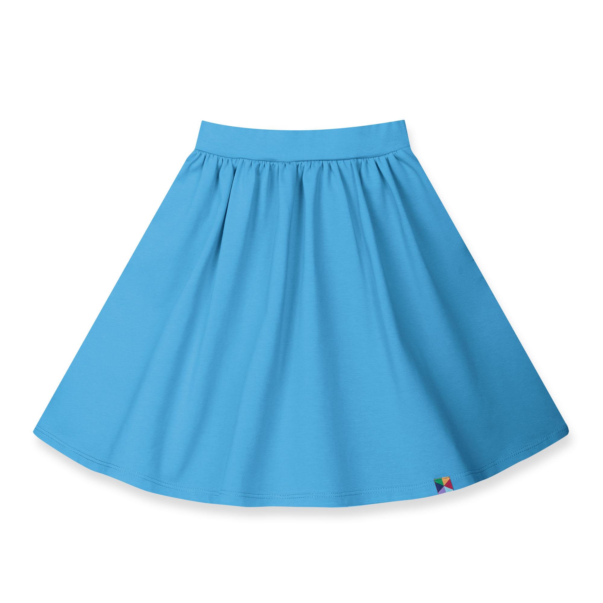 Pastel blue midi skirt with pockets Junior