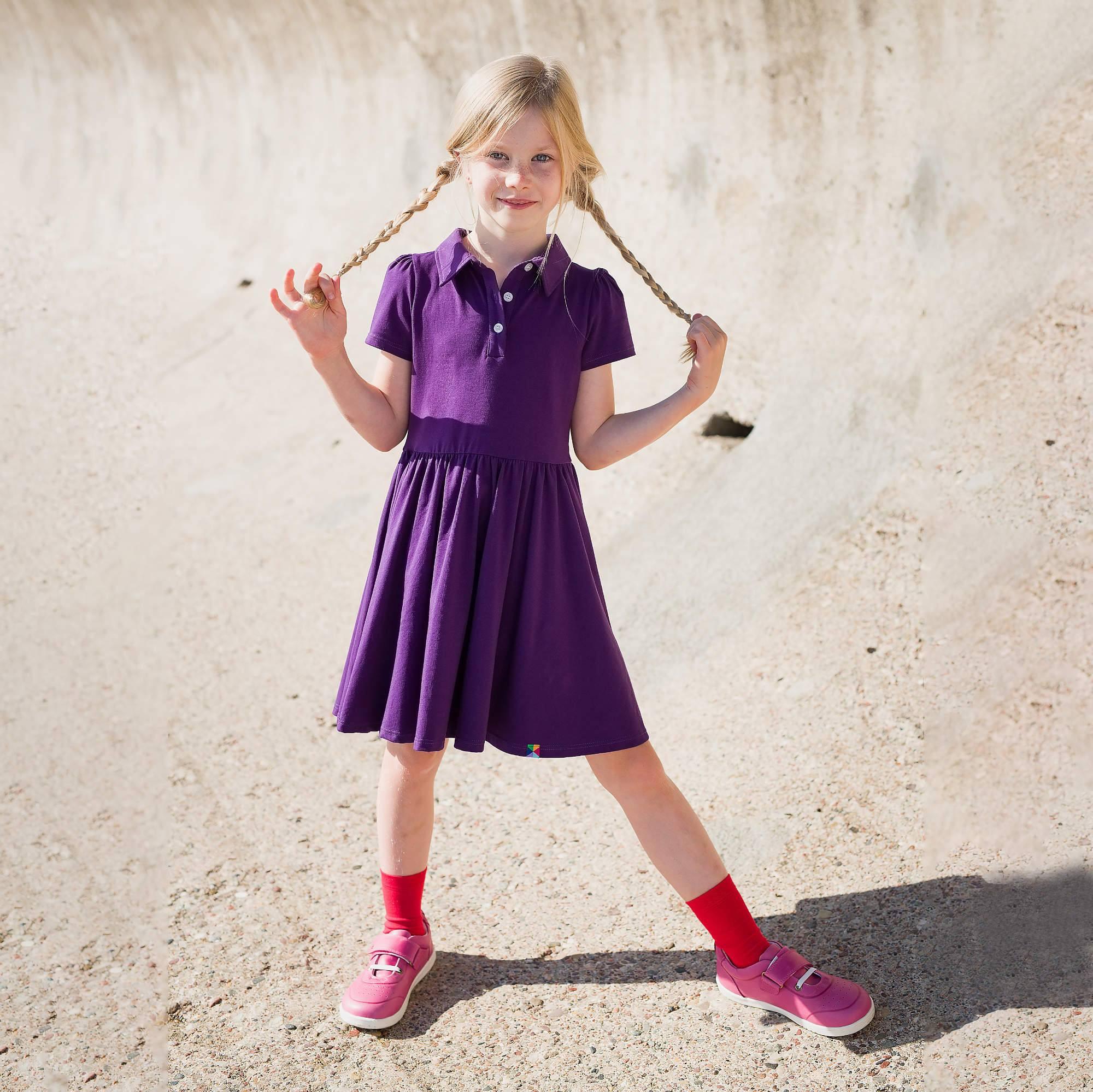 Violet polo dress