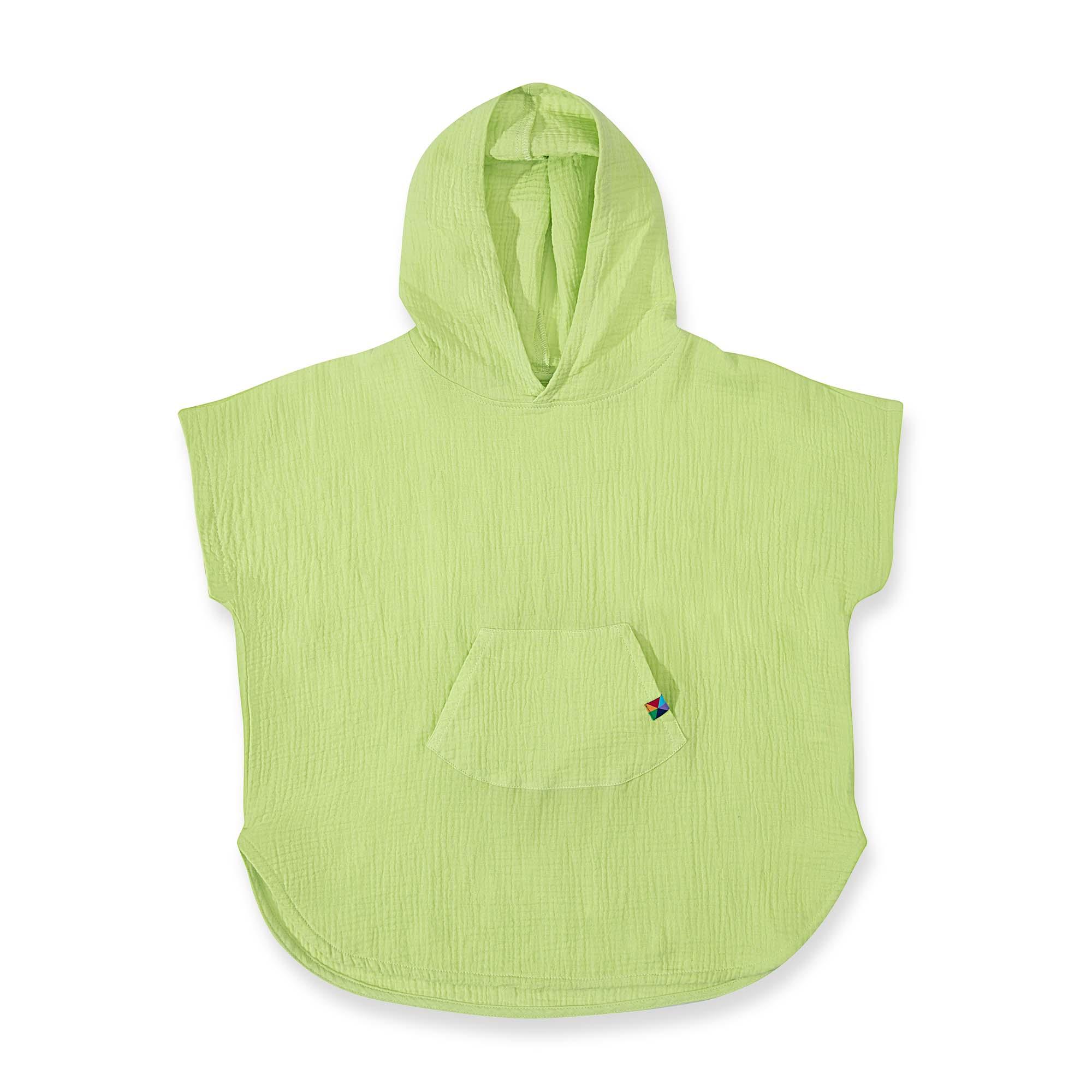 Lime muslin poncho