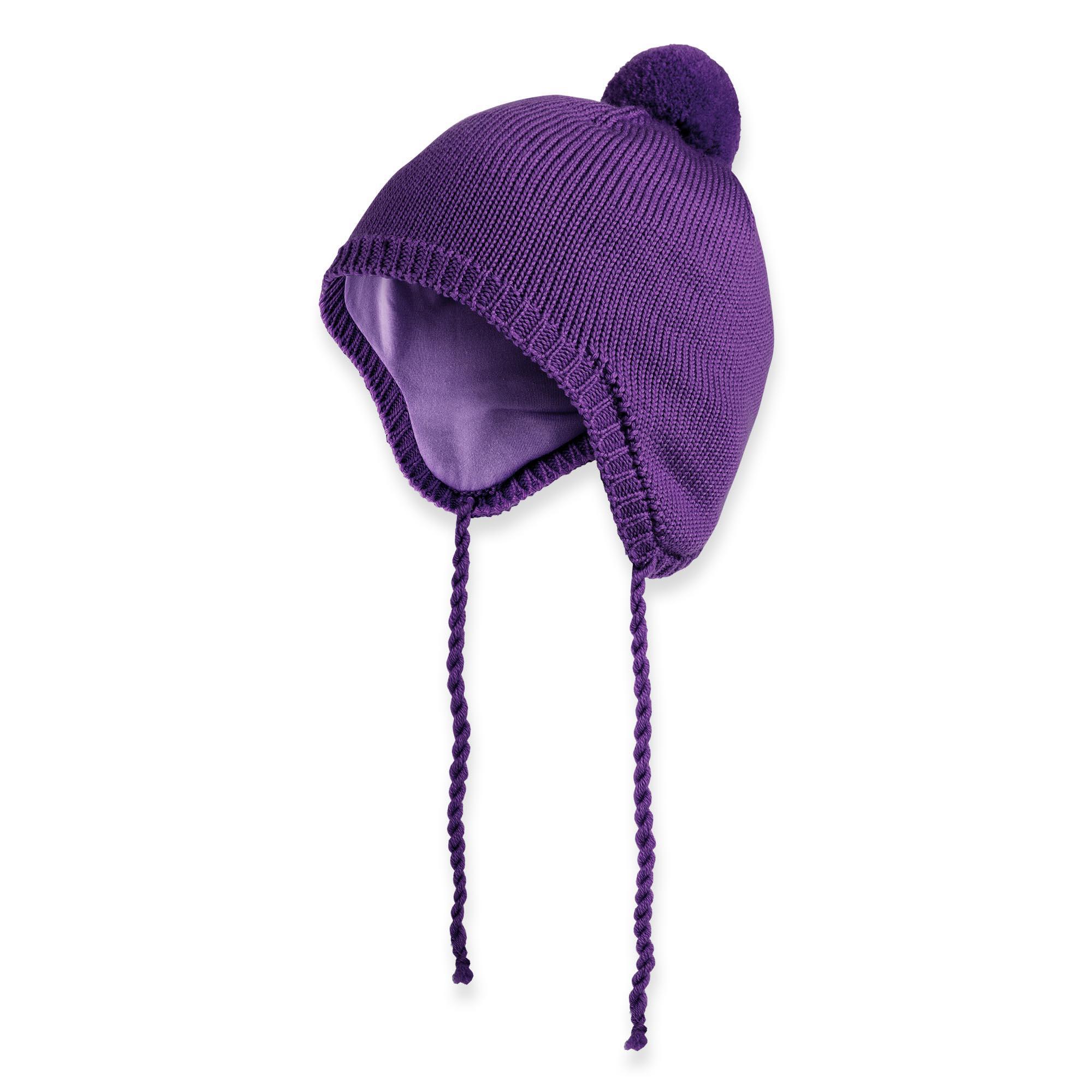 Violet merino wool hat Baby