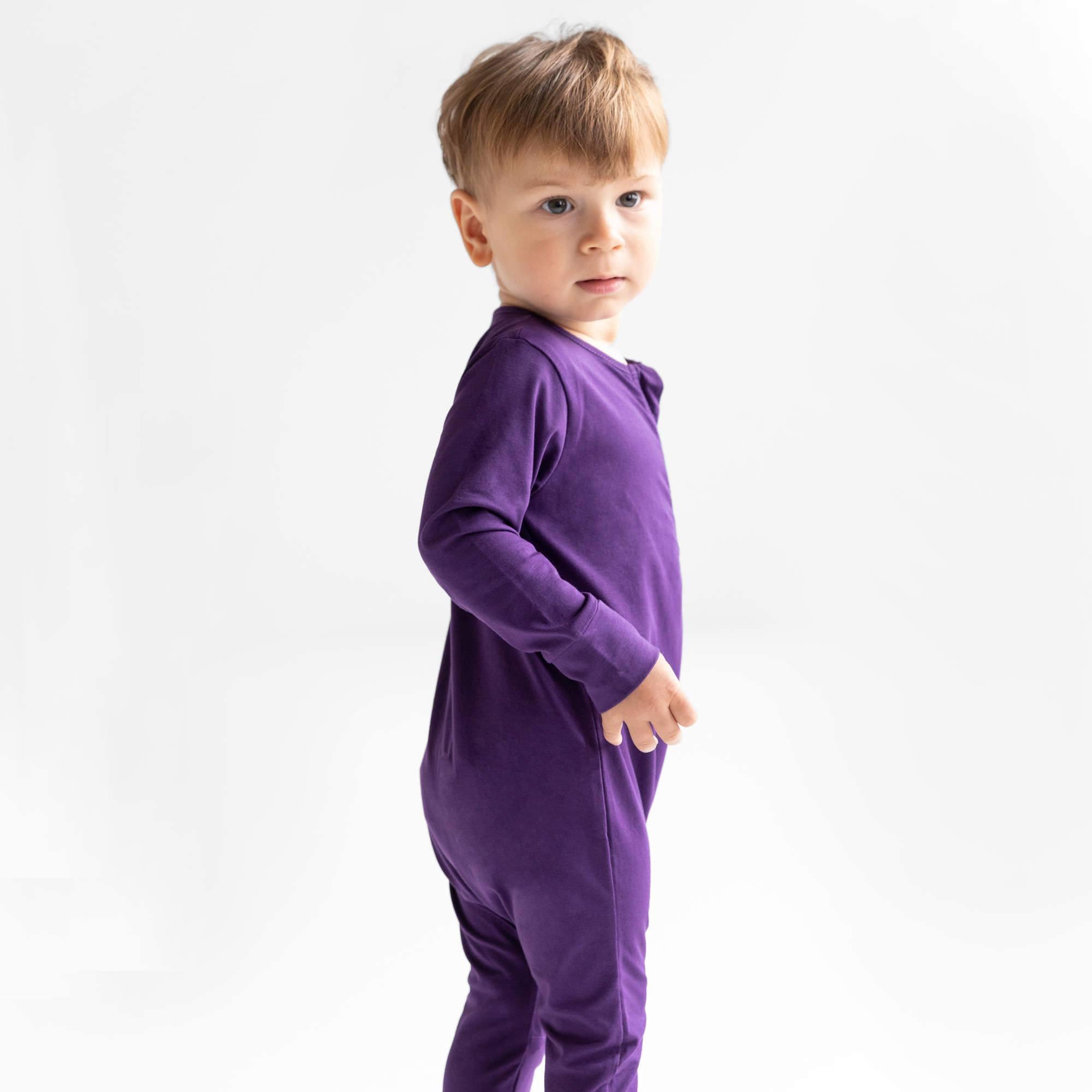 Violet romper suit