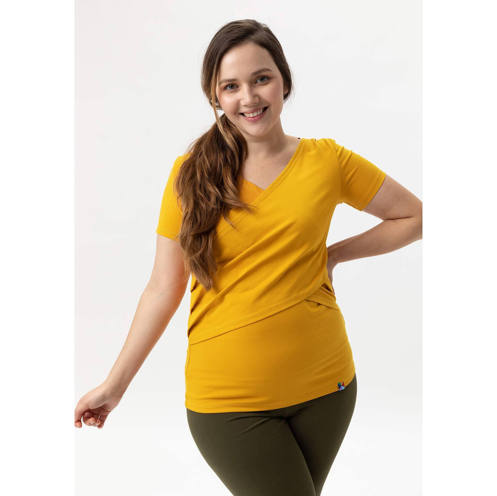 Mustard nursing blouse