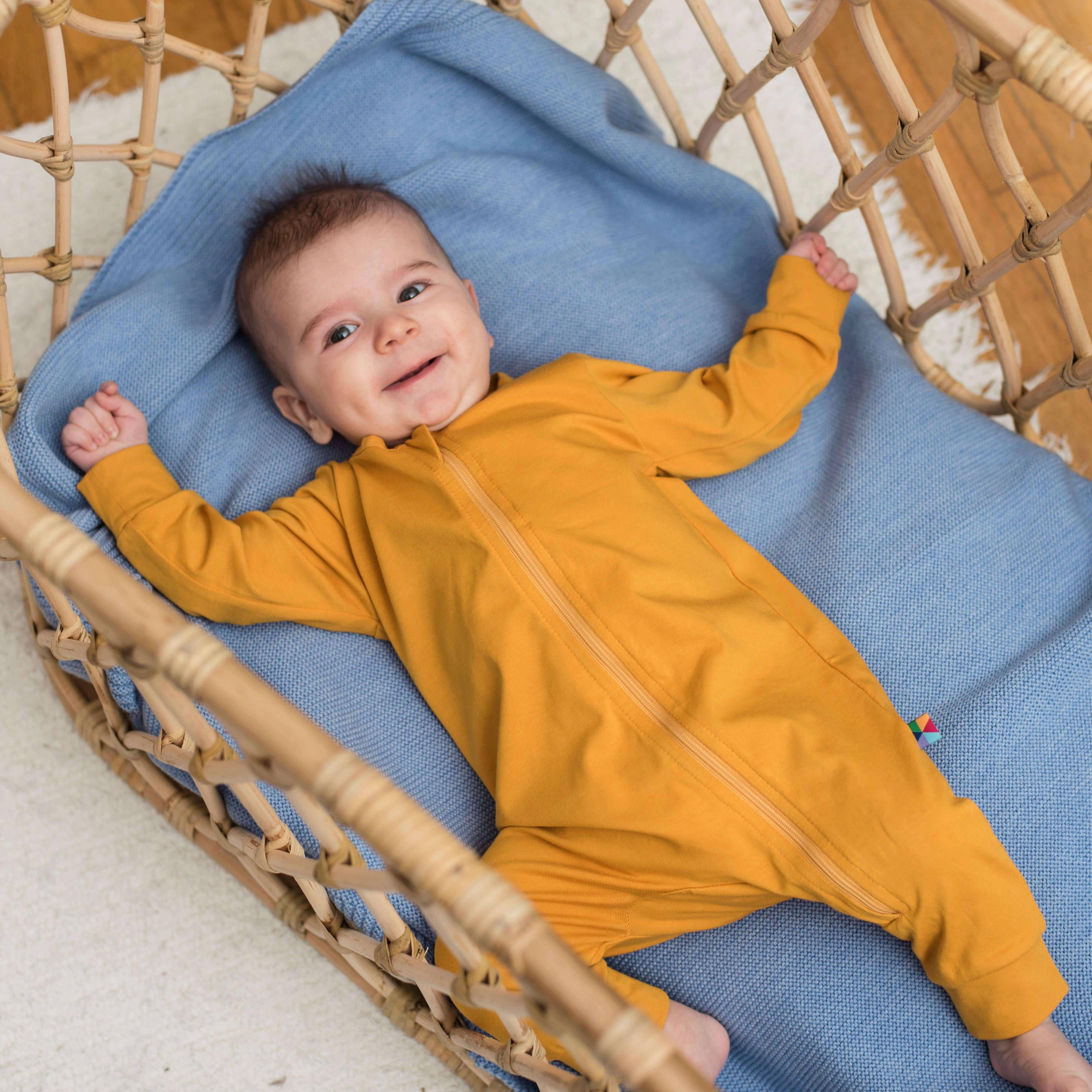 Mustard romper suit