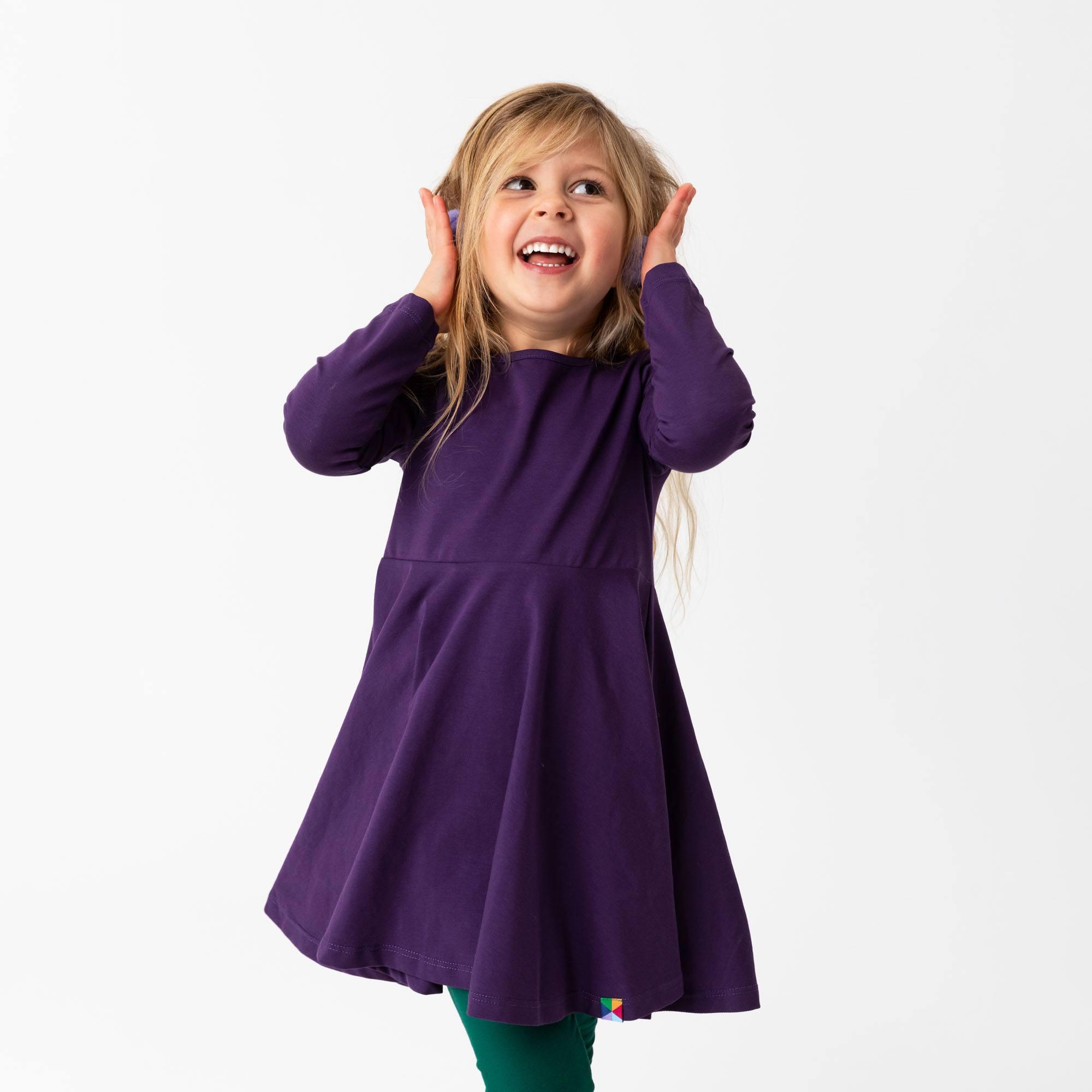 Violet long sleeve dress